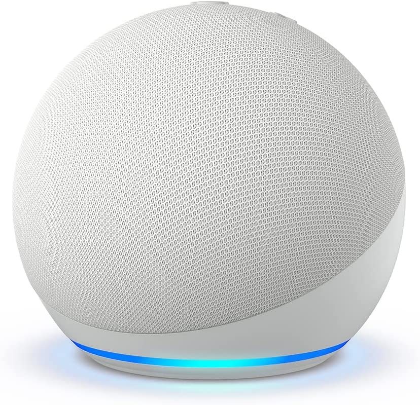 Amazon Echo Dot (5th Gen) Glacier White Sprachassistent
