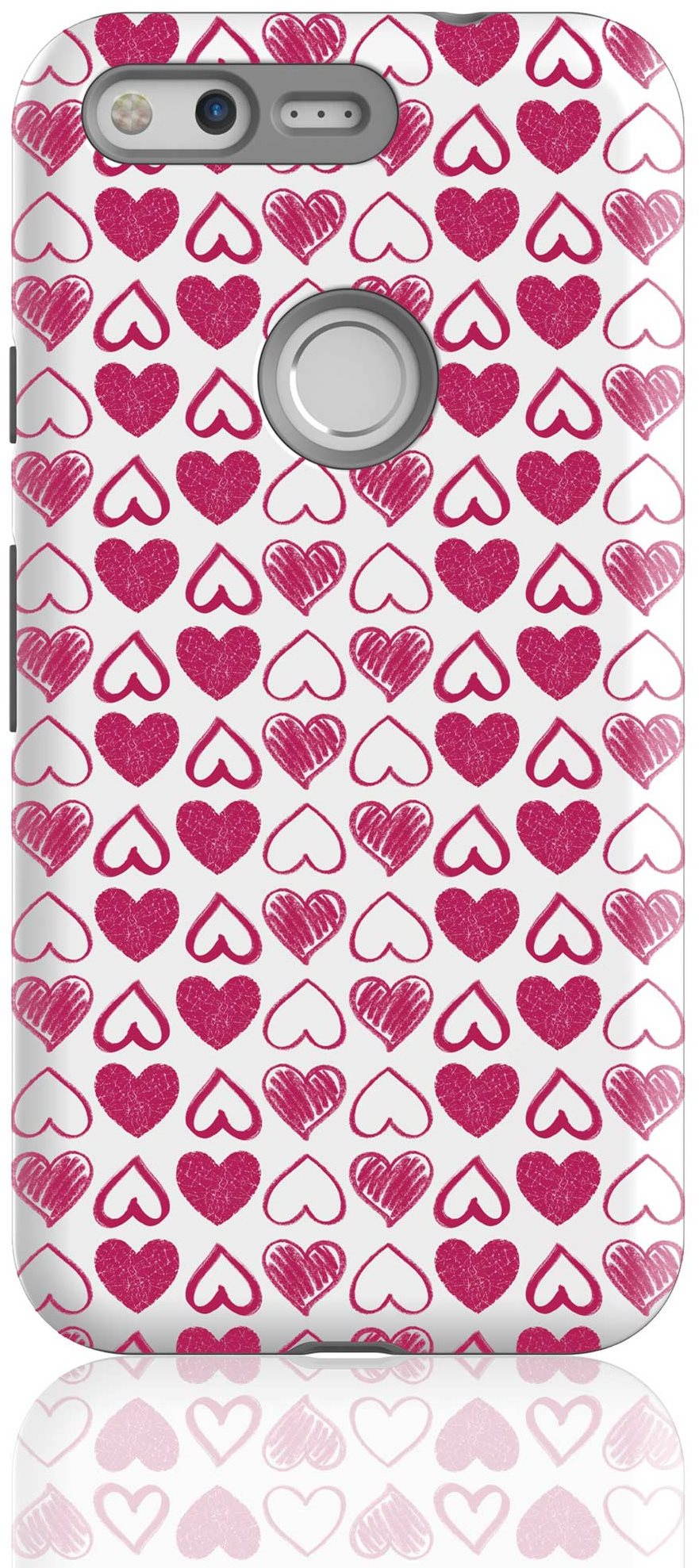 MyCase "Hearts" + verre de protection pour Google Pixel Coque par...