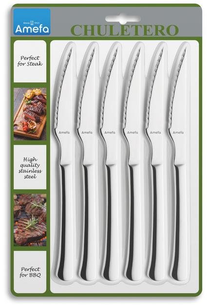 AMEFA Chuletero Steak készlet, 6 db Késkészlet