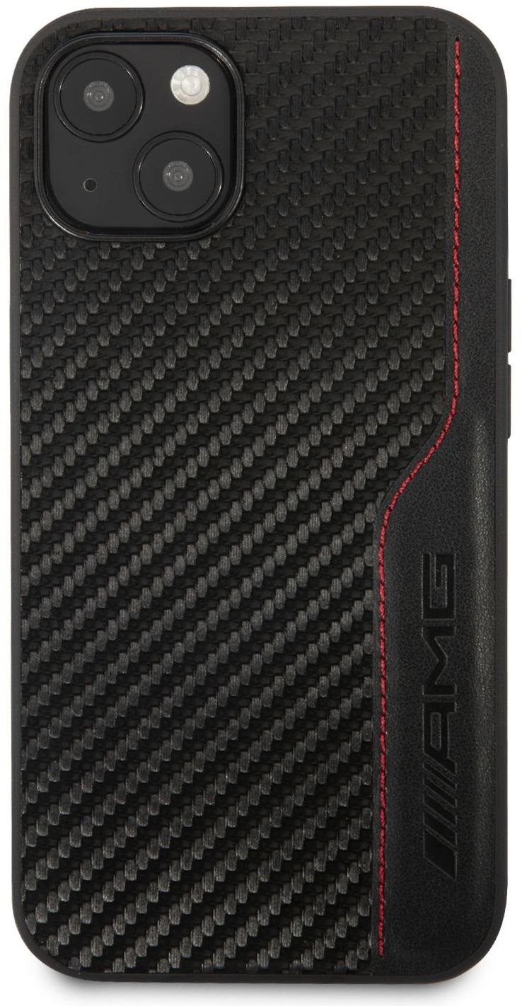 Coque arriere AMG PU Carbon Effect pour Apple iPhone 13 mini noir...