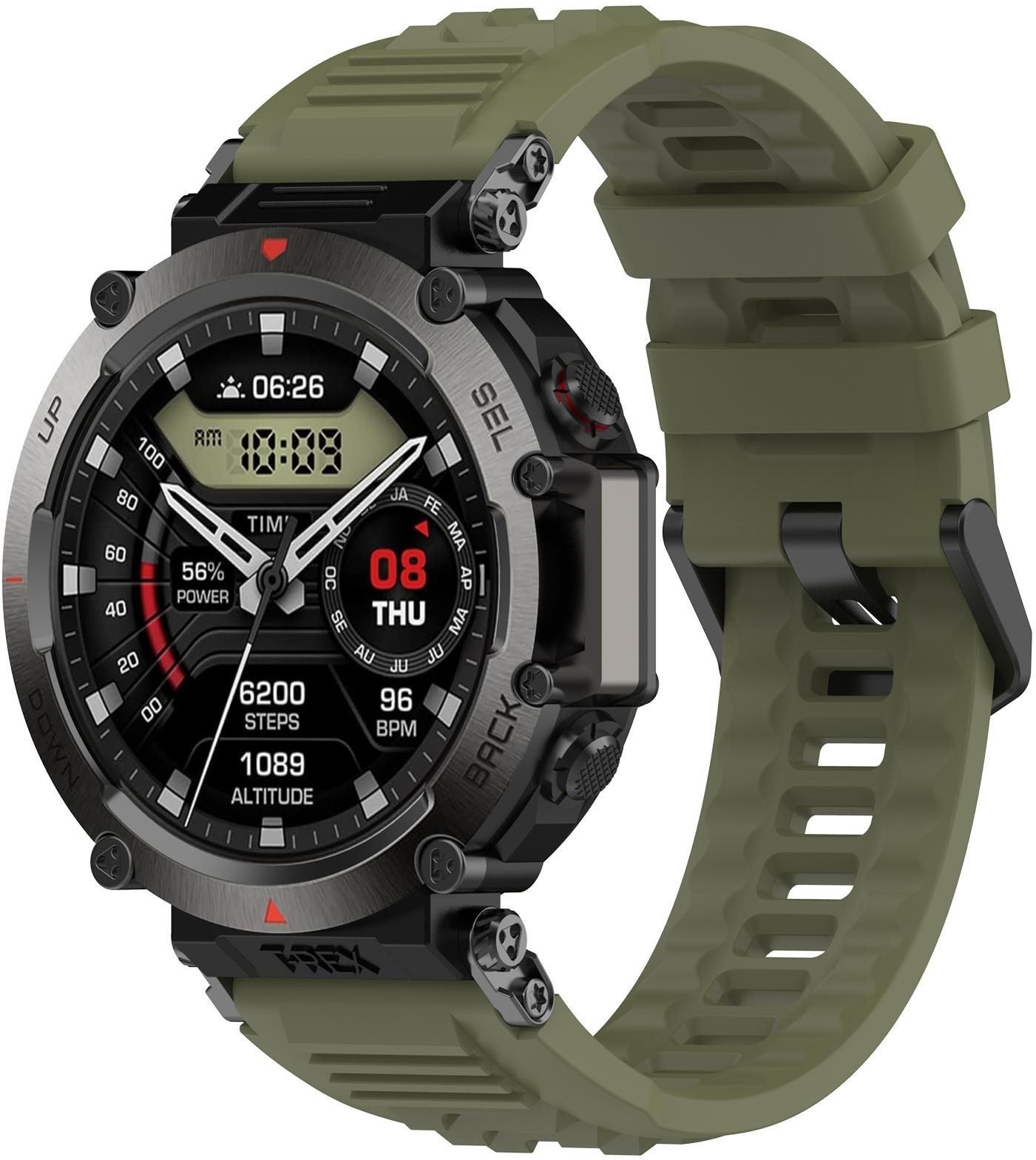 Amazfit silicon strap T-Rex Ultra - army green Szíj