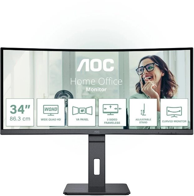 34" AOC CU34P3CV LCD Monitor