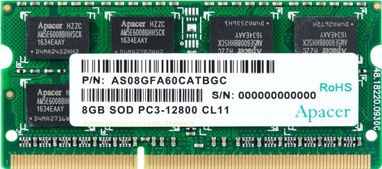 Apacer SO-DIMM 8GB DDR3L 1600MHz CL11 Arbeitsspeicher
