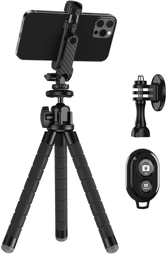 Apexel Multi-functional 360° Rotatable Vlog Clip with Octopus...