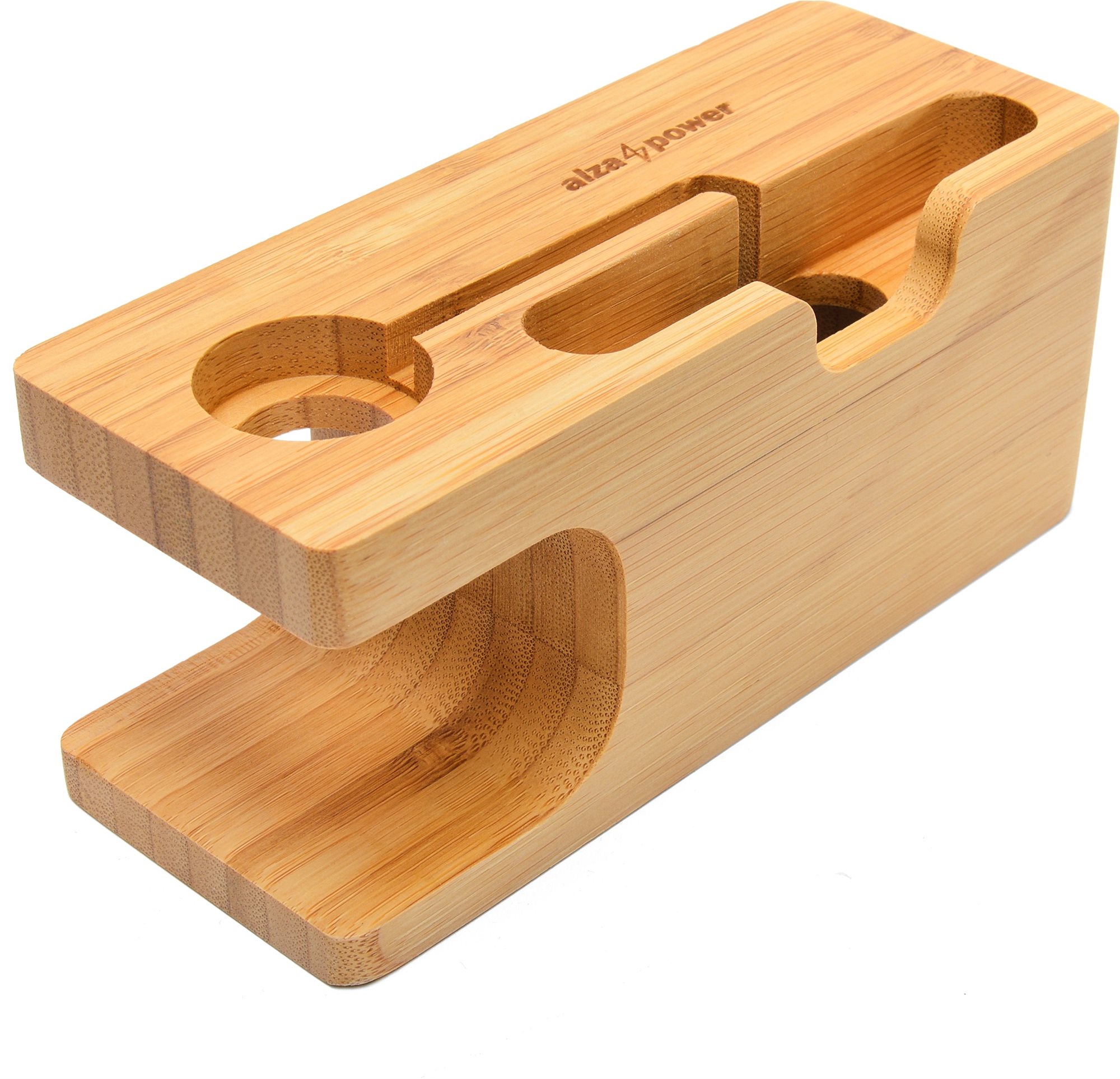 AlzaPower Bamboo Station für Apple Watch Ständer