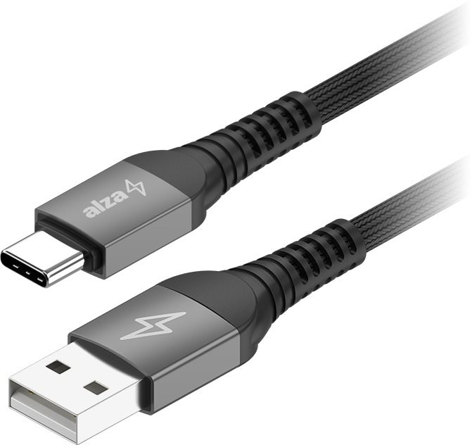 AlzaPower AluCore USB-A to USB-C 2.0 Ultra Durable 1m sötétszürke...