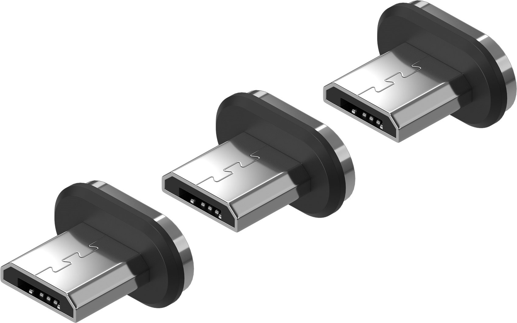 AlzaPower MagCore Plug Micro USB - 3 Stück Steckverbinder