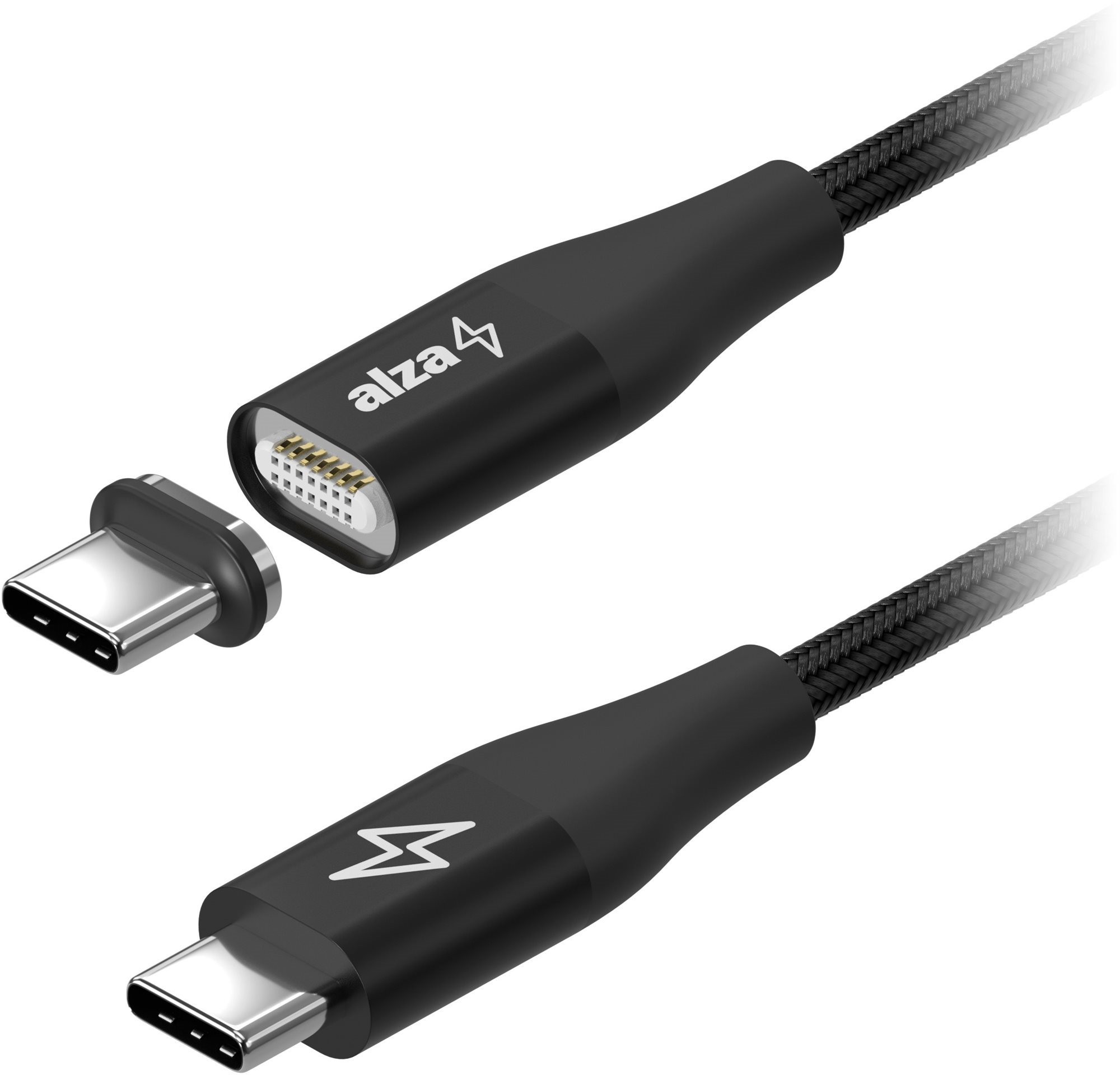 AlzaPower MagCore USB-C, 5A, 100W, 2m Black Data Cable
