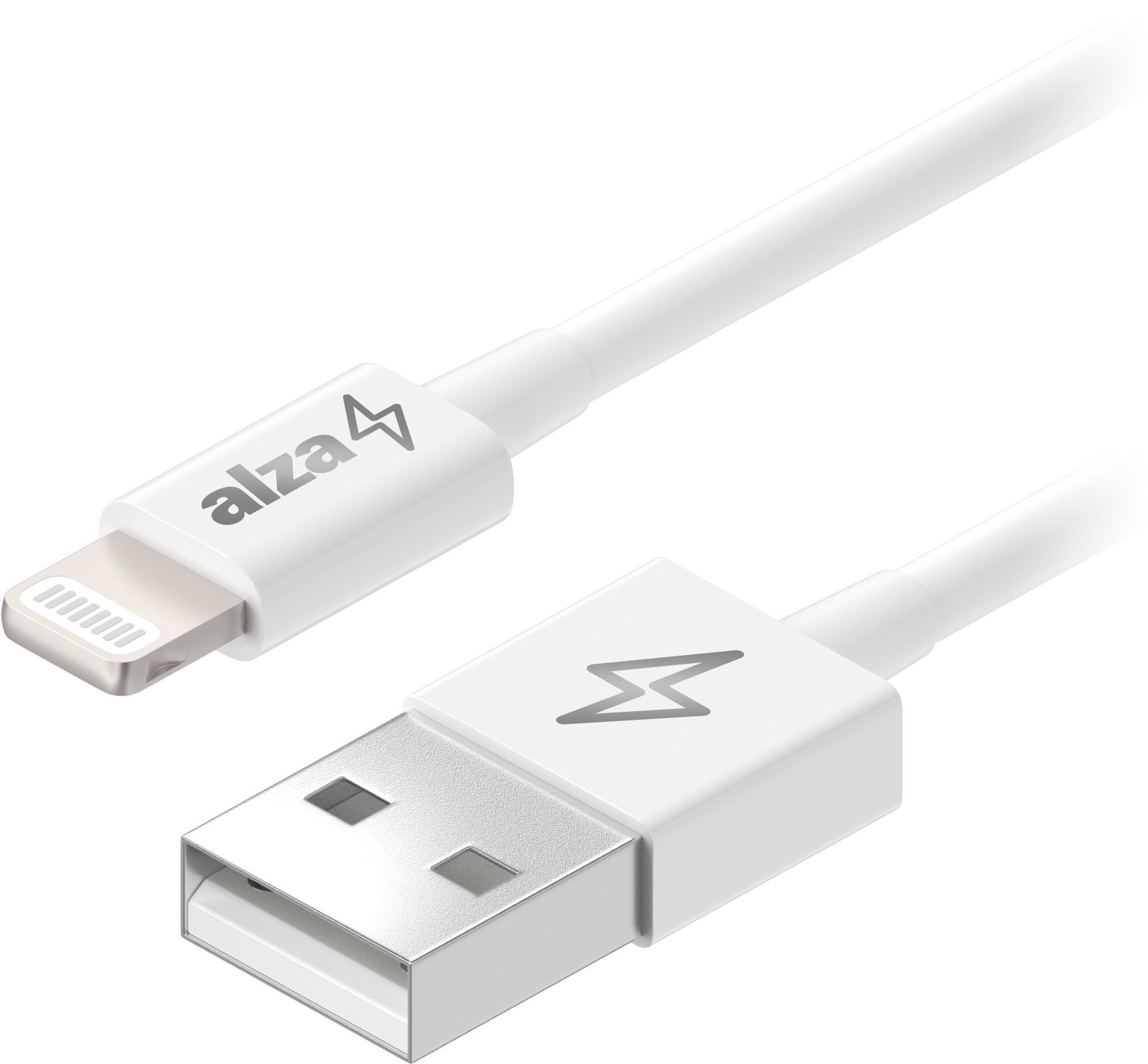 AlzaPower Core Lightning MFi (89) 2m white Data Cable
