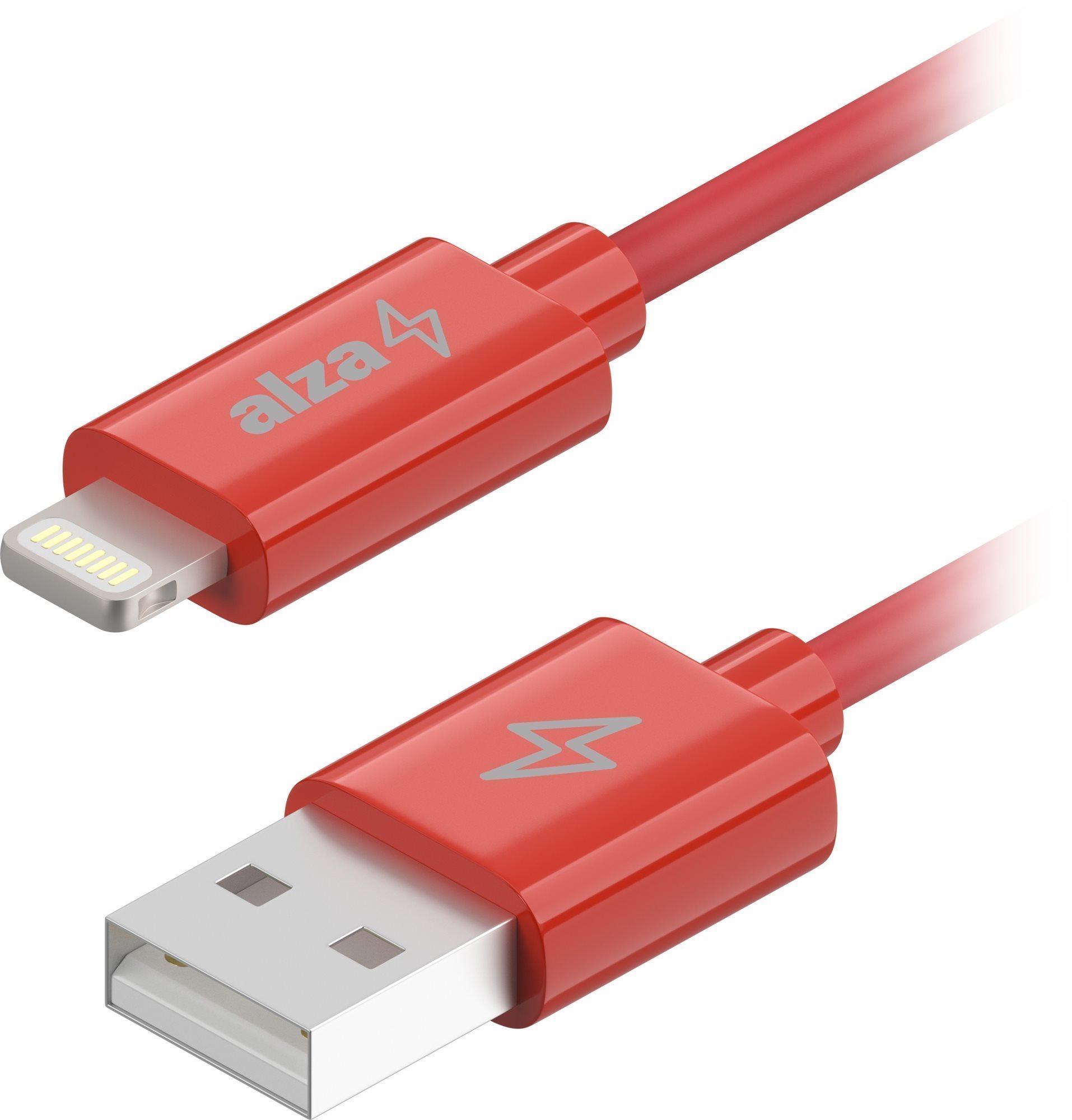 AlzaPower Core USB-A to Lightning MFi (C189) 1m - rot Datenkabel