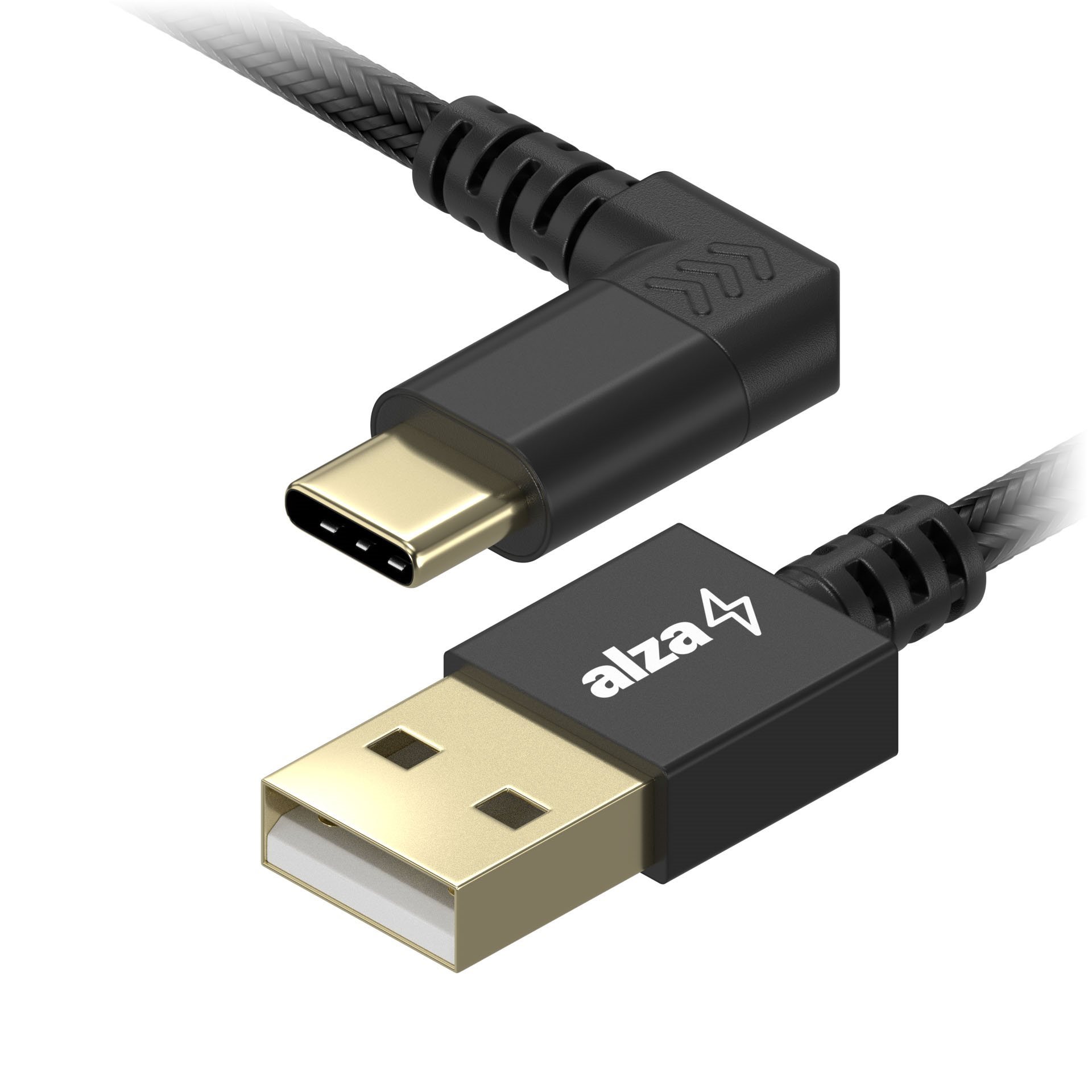 AlzaPower AluCore USB-C D90 1m Black Data Cable