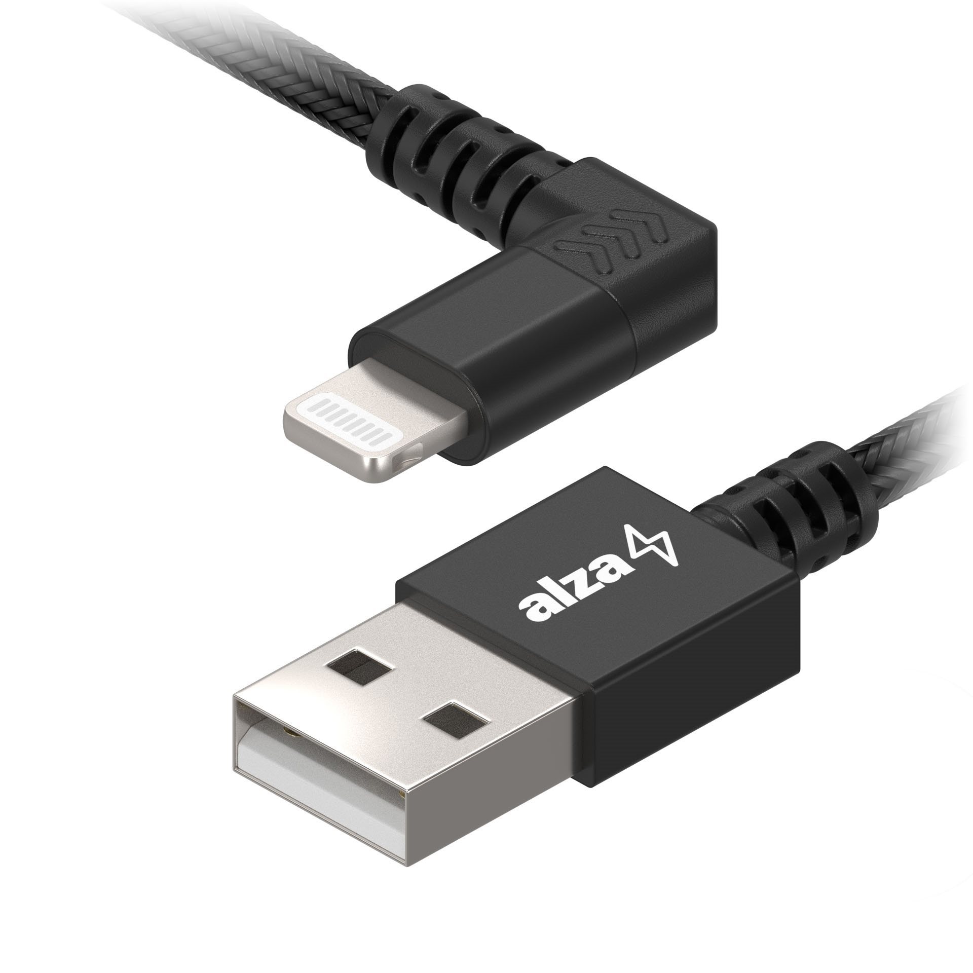 AlzaPower AluCore Lightning MFi D90 1m Black Data Cable