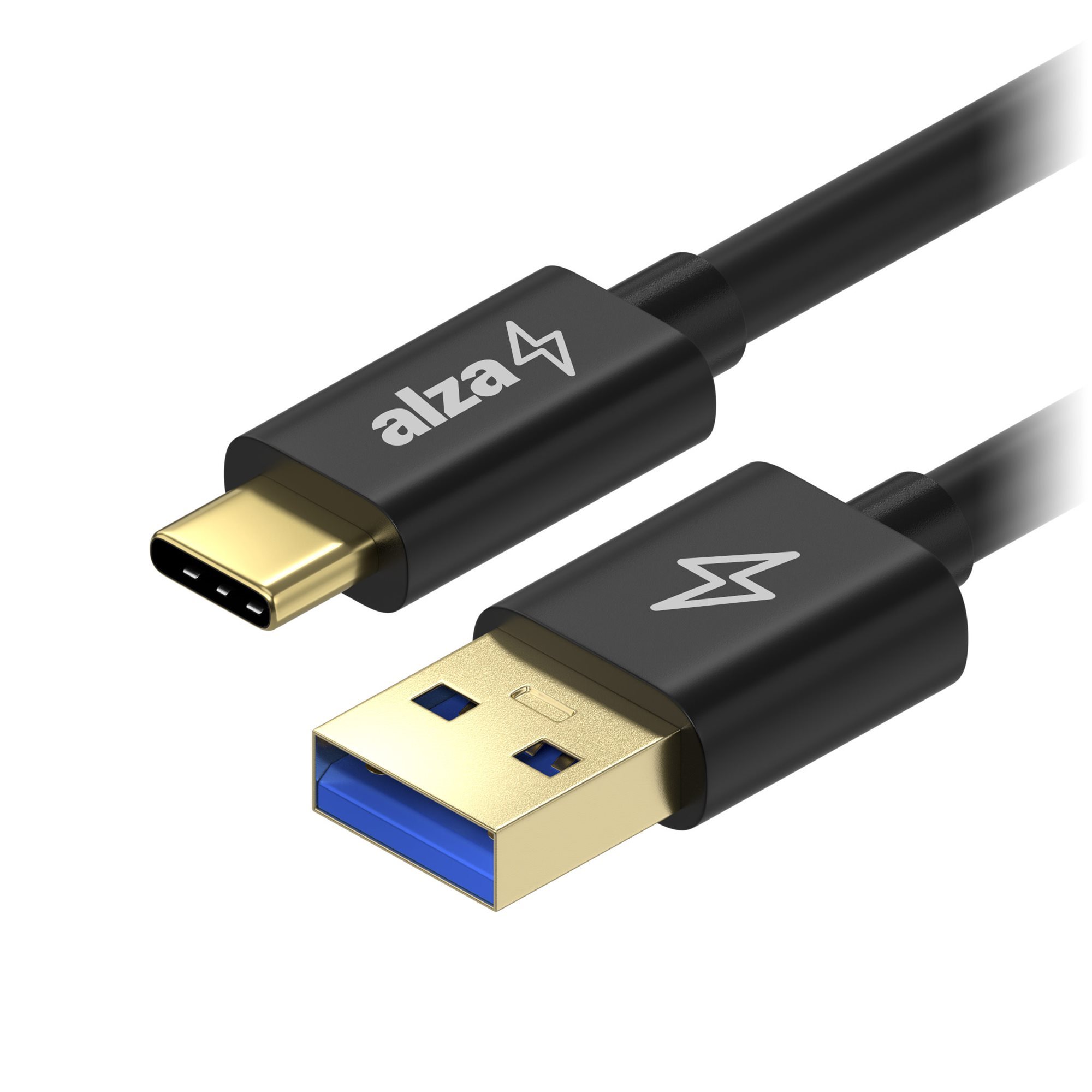 AlzaPower AluCore USB-A to USB-C 3.2 Gen 1 60W 5Gbps 2m čierny...