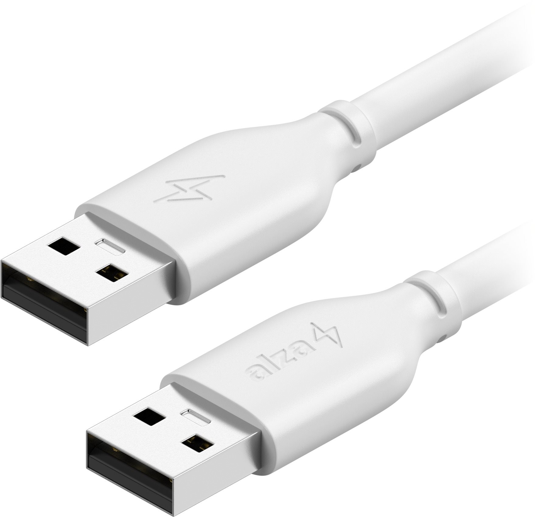 AlzaPower Core USB-A (M) to USB-A (M) 2.0, 3m weiß Datenkabel
