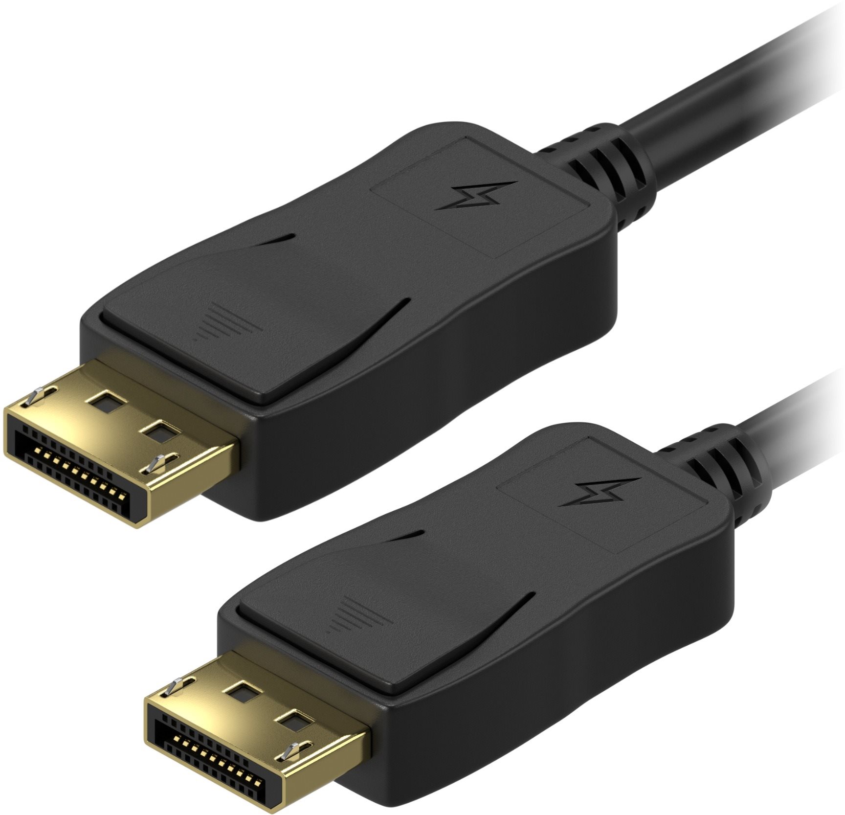 AlzaPower Core DisplayPort 1.2 4K tienený 1.5m čierny Video kábel