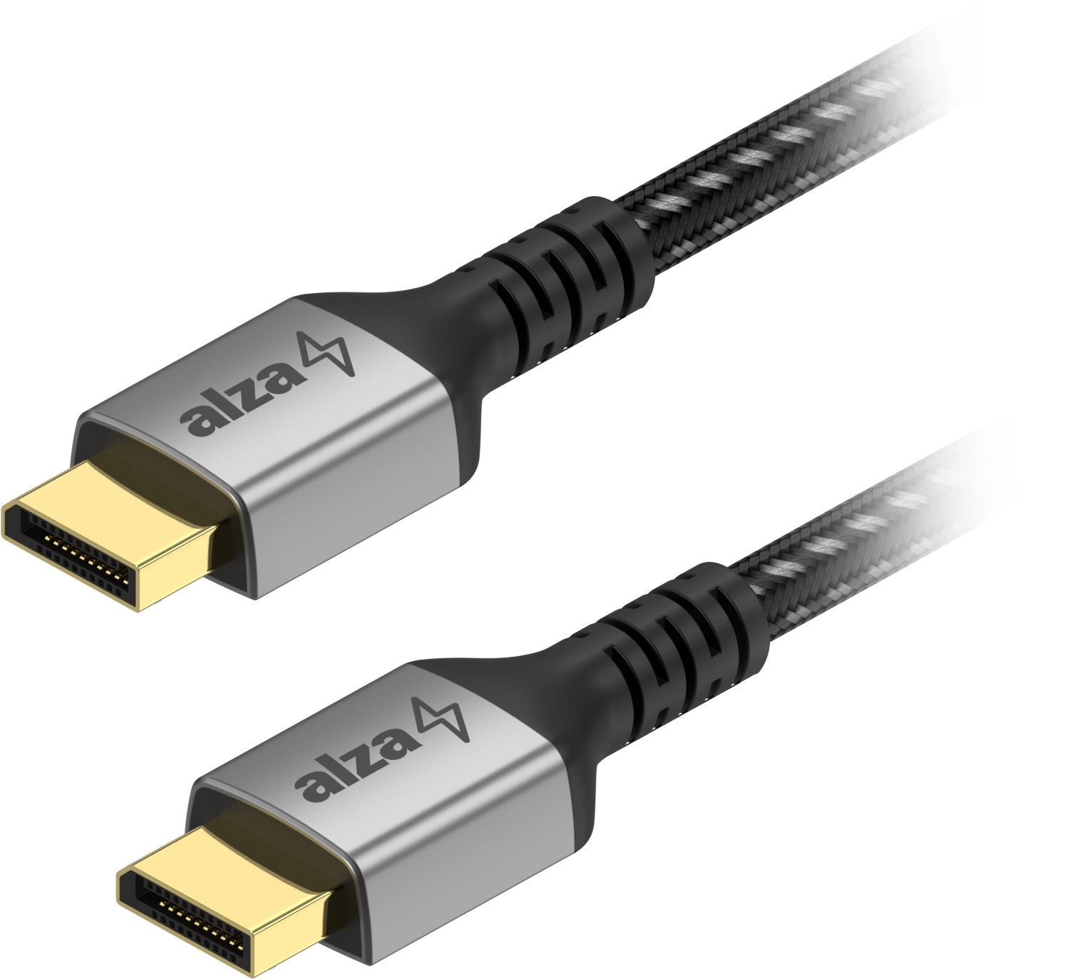 AlzaPower AluCore DisplayPort 1.4 8K 2m - fekete Videokábel