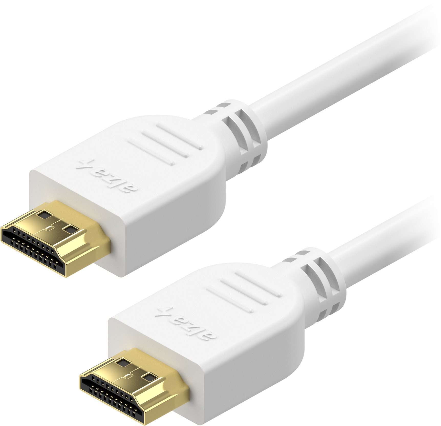 AlzaPower Core HDMI 1.4 High Speed 4K, 7.5m, White Video Cable
