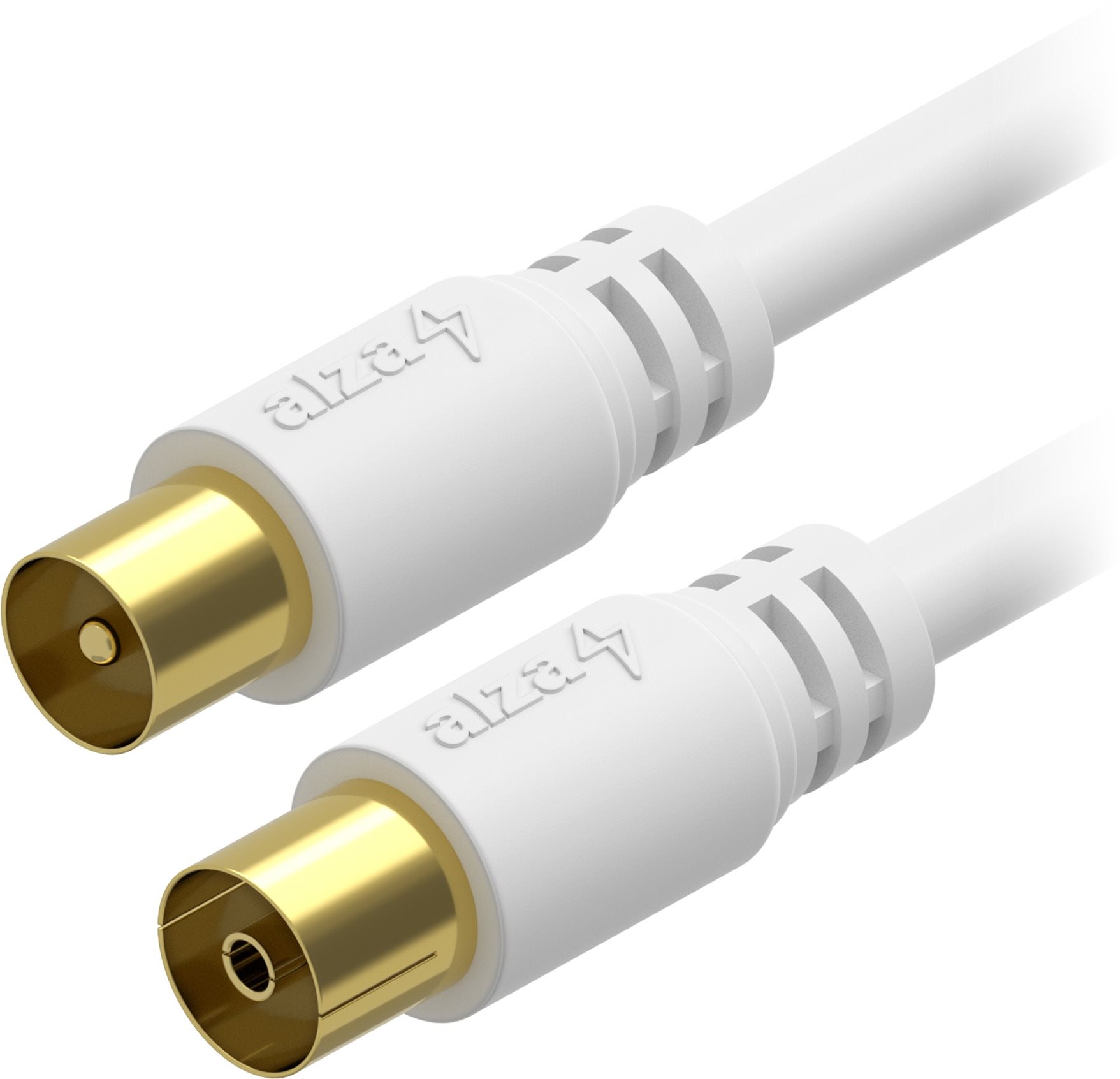 AlzaPower Core Coaxial IEC (M) - IEC (F) aranyozott csatlakozó 10 m...