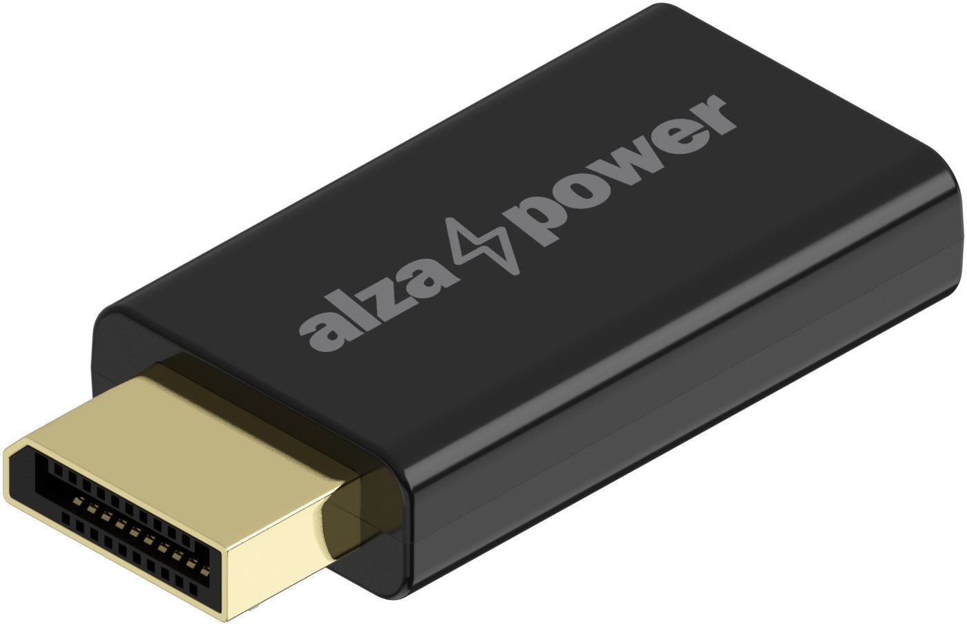 AlzaPower DisplayPort (M) to HDMI (F) 4K 30Hz čierny Redukcia
