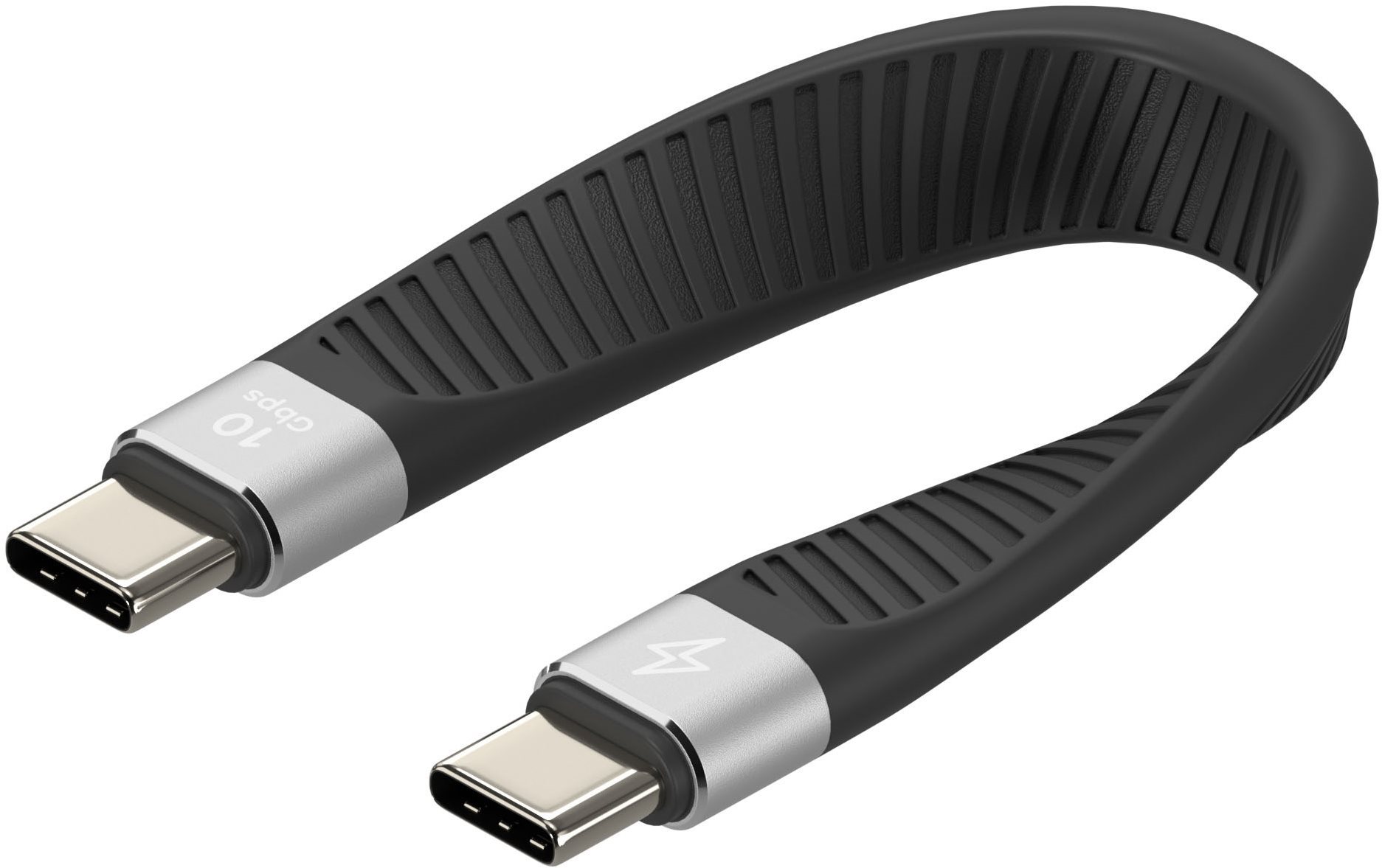 AlzaPower FlexCore USB-C to USB-C 3.2 Gen 2, 5A, 100W, Black Data...