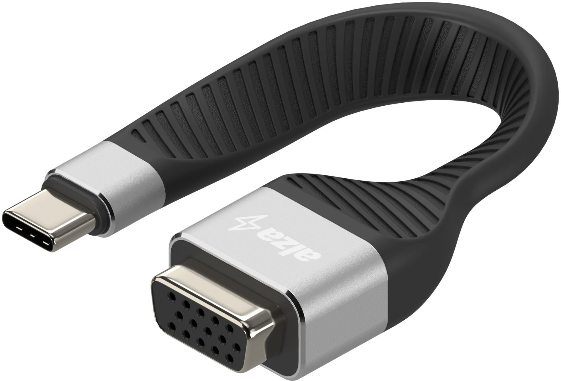 AlzaPower FlexCore USB-C 3.2 Gen 1 (M) to VGA (F) čierny Redukcia