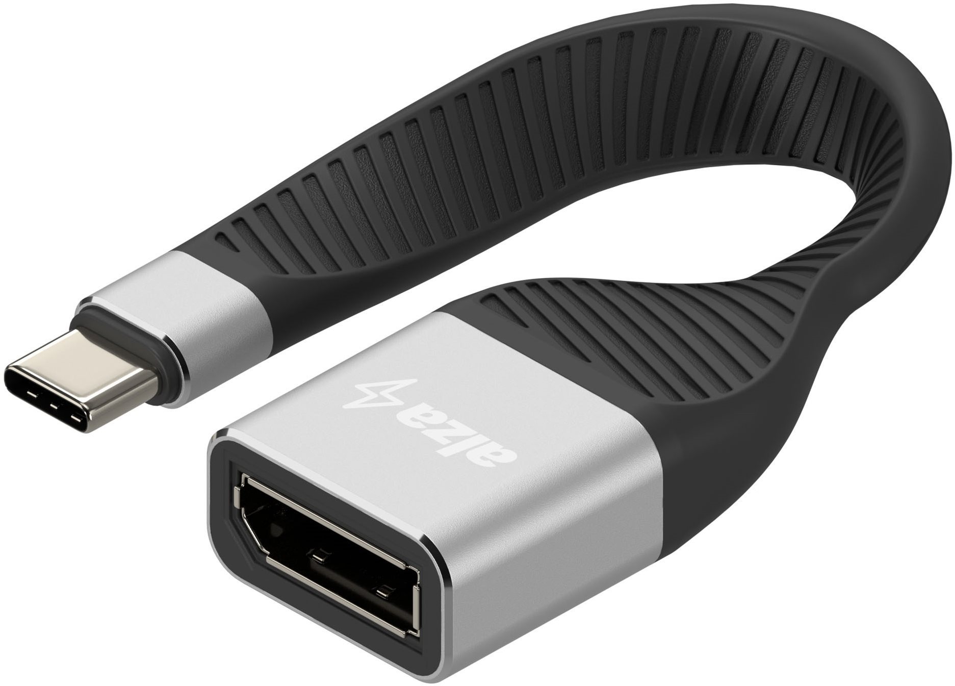 AlzaPower FlexCore USB-C 3.2 Gen 2 (M) to DisplayPort (F) čierny...