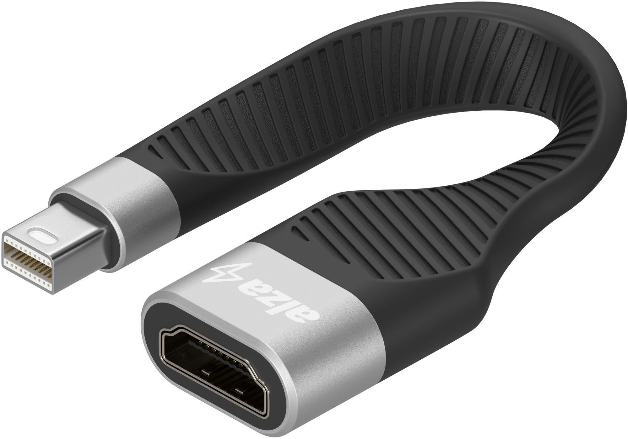AlzaPower FlexCore Mini DisplayPort (M) to HDMI (F) 4K 30Hz čierny...