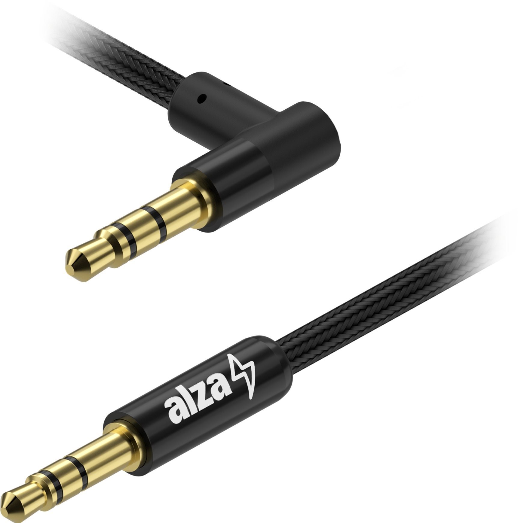 Alzapower 90Core Audio 3,5 mm Jack (M) to 3,5 mm Jack 90° (M), 0,5m...