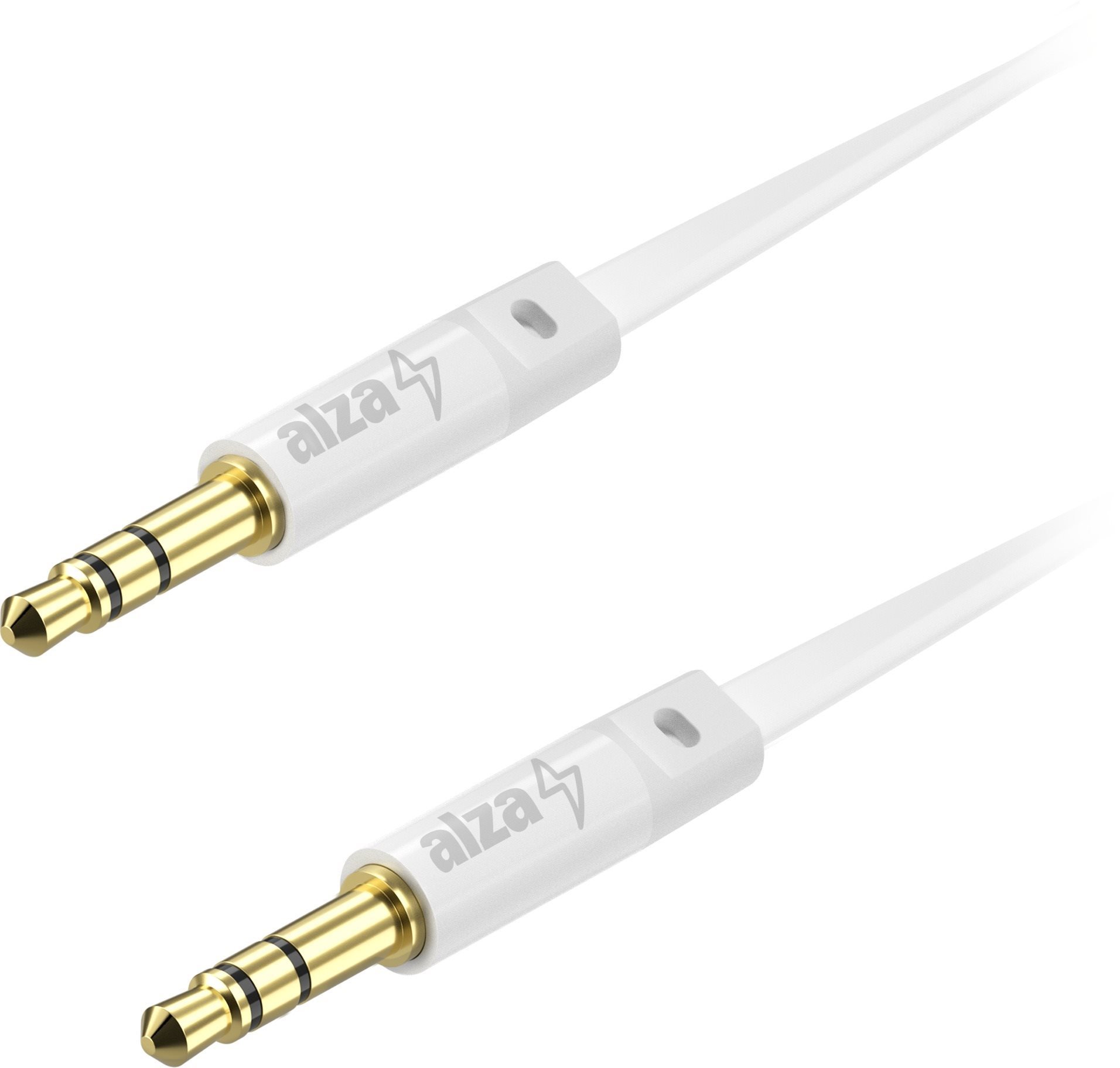 AlzaPower FlatCore Audio 3,5 mm Jack (M) to 3,5 mm Jack (M), 1 m,...