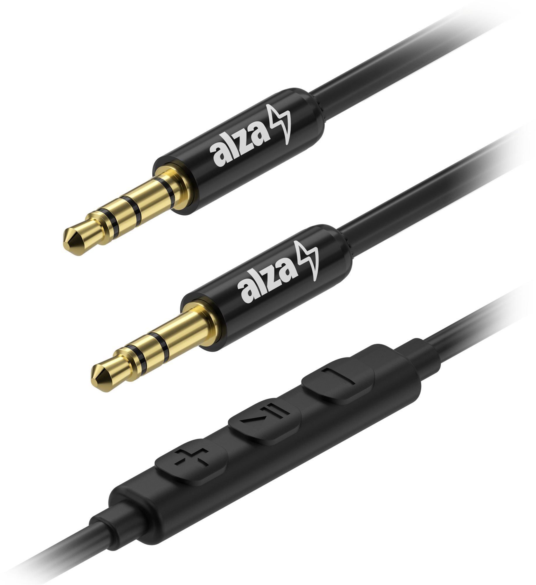 AlzaPower AluCore Audio 3.5mm Jack 4P-TRRS (M) to 3.5mm Jack (M),...