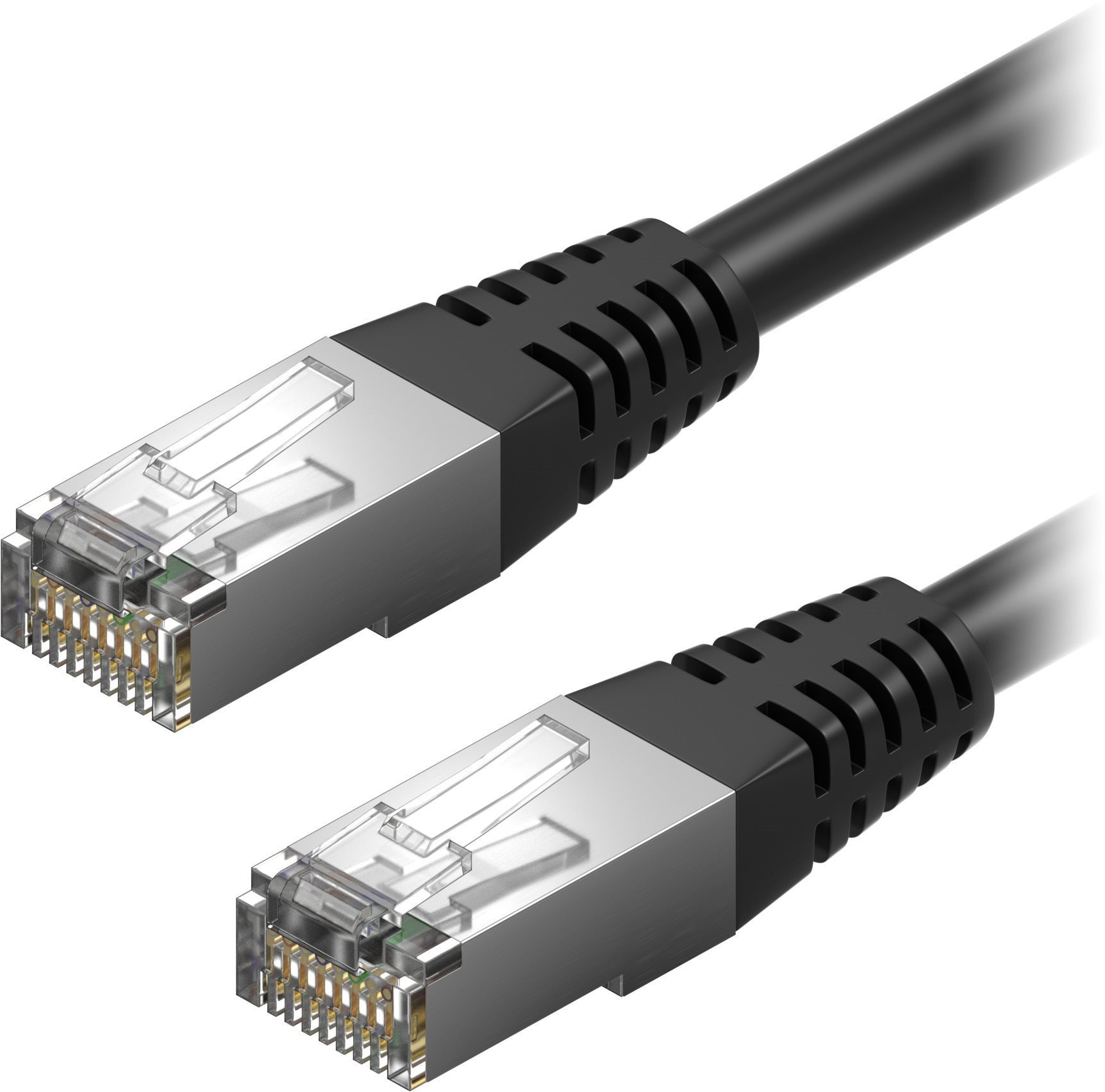 AlzaPower Patch CAT5E FTP 0.5m Black Ethernet Cable