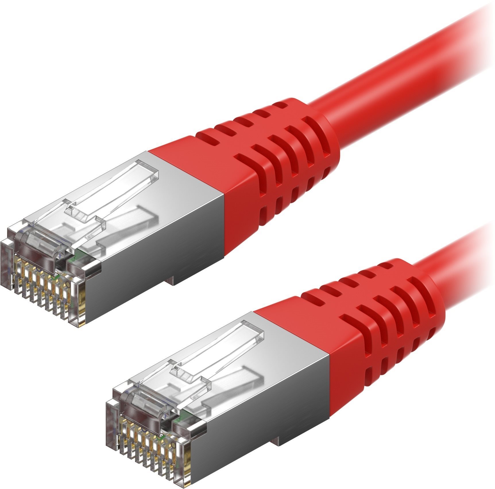 AlzaPower Patch CAT5E FTP 0.5m Red Ethernet Cable