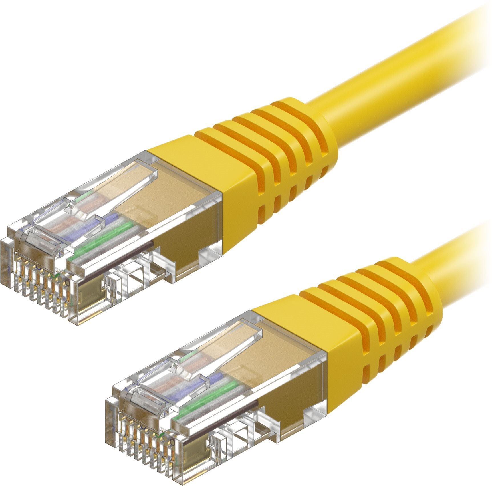 AlzaPower Patch CAT5E UTP 3m Yellow Ethernet Cable