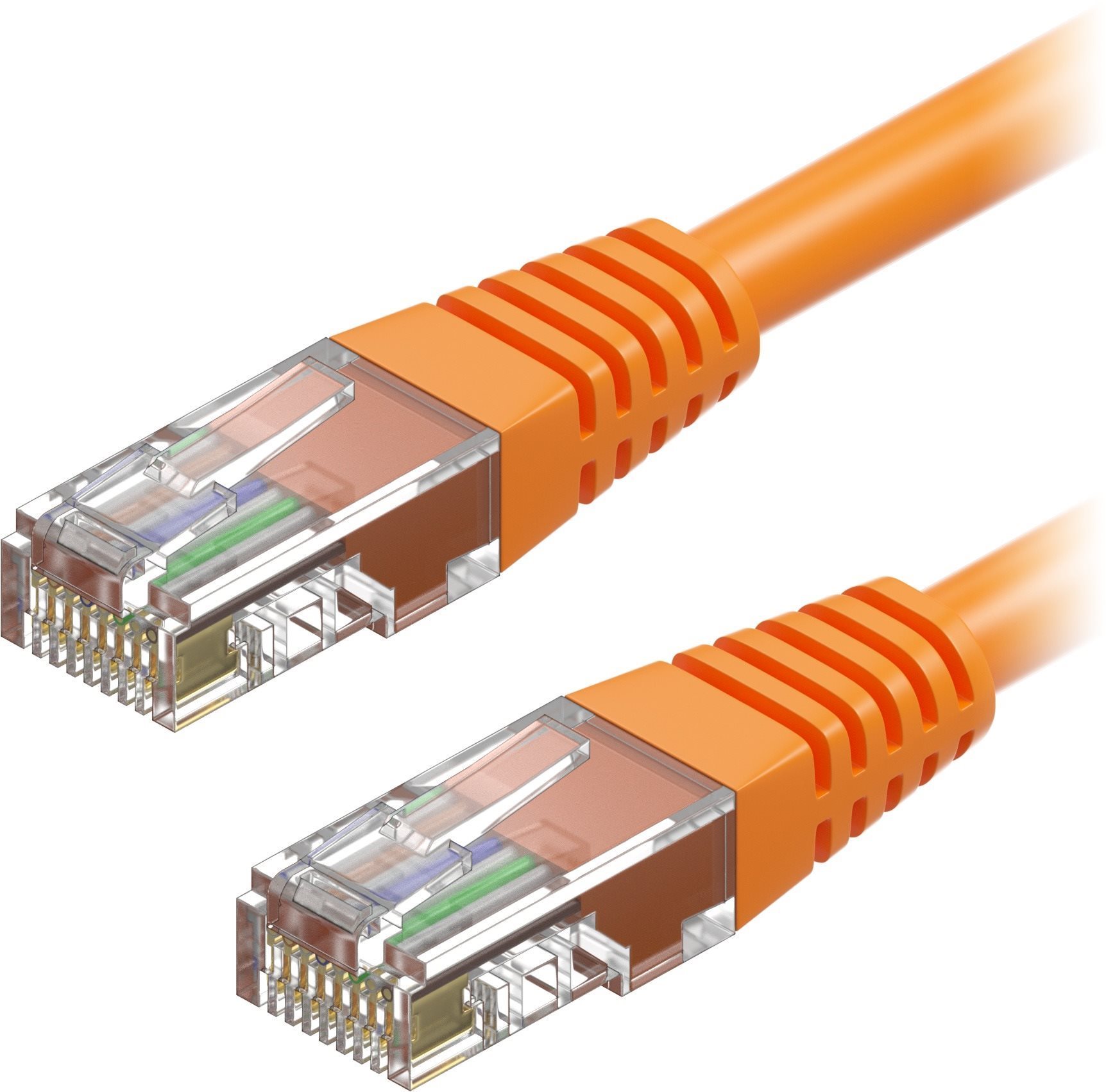 AlzaPower Patch CAT5E UTP 3m Orange Ethernet Cable