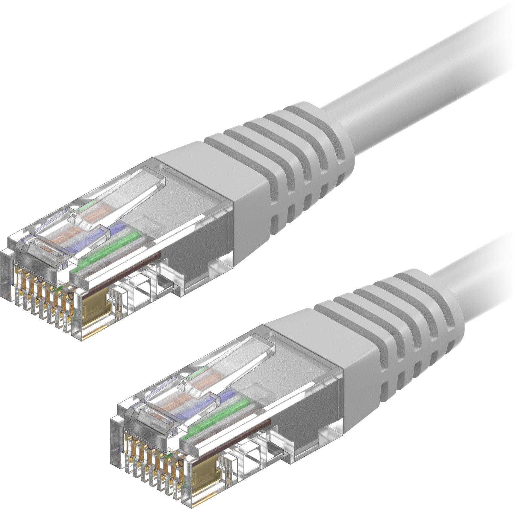 AlzaPower Patch CAT5E UTP crossed 1 m sivý Sieťový kábel