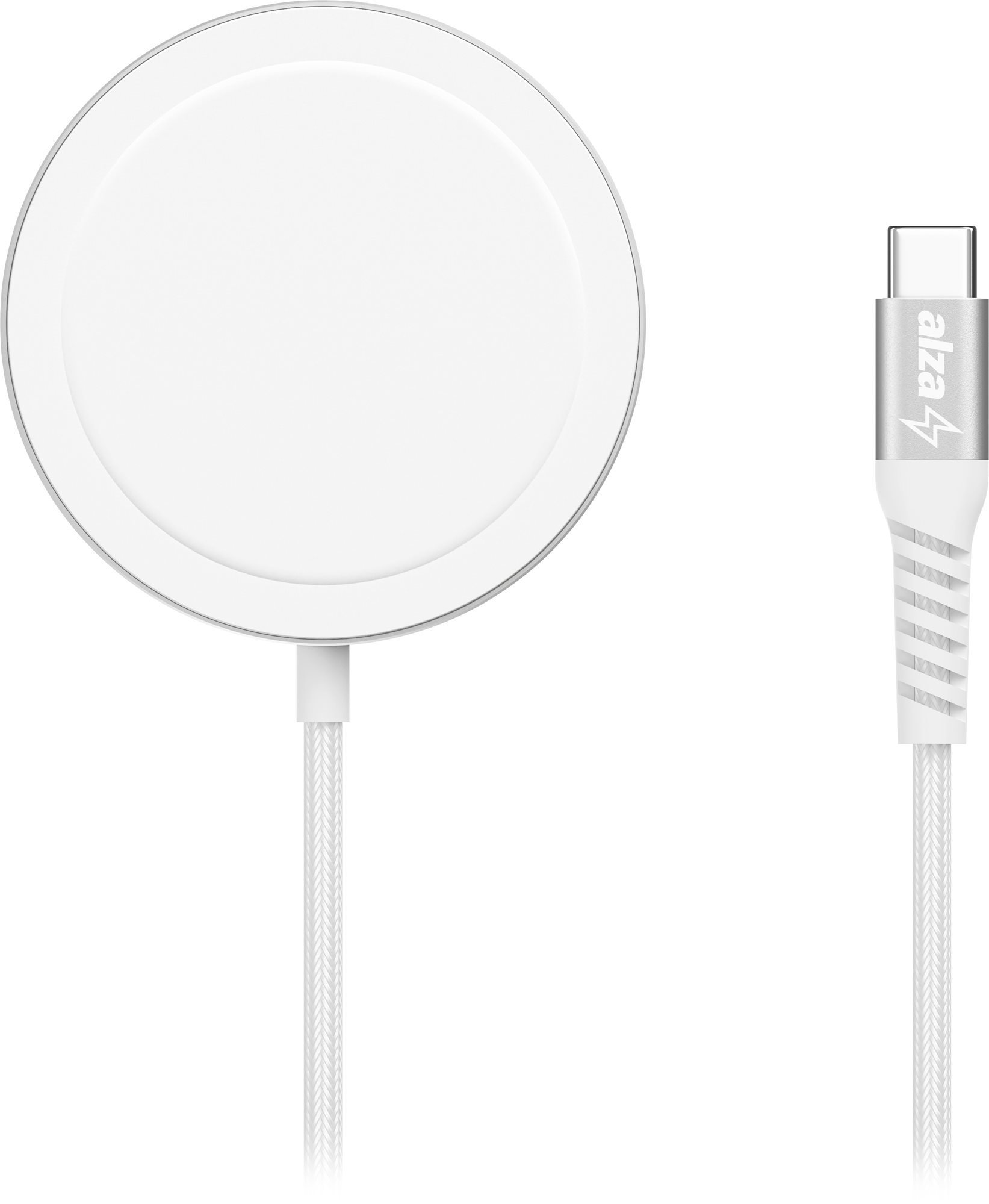 AlzaPower WAC100S Wireless Charger for MagSafe - ezüst MagSafe...