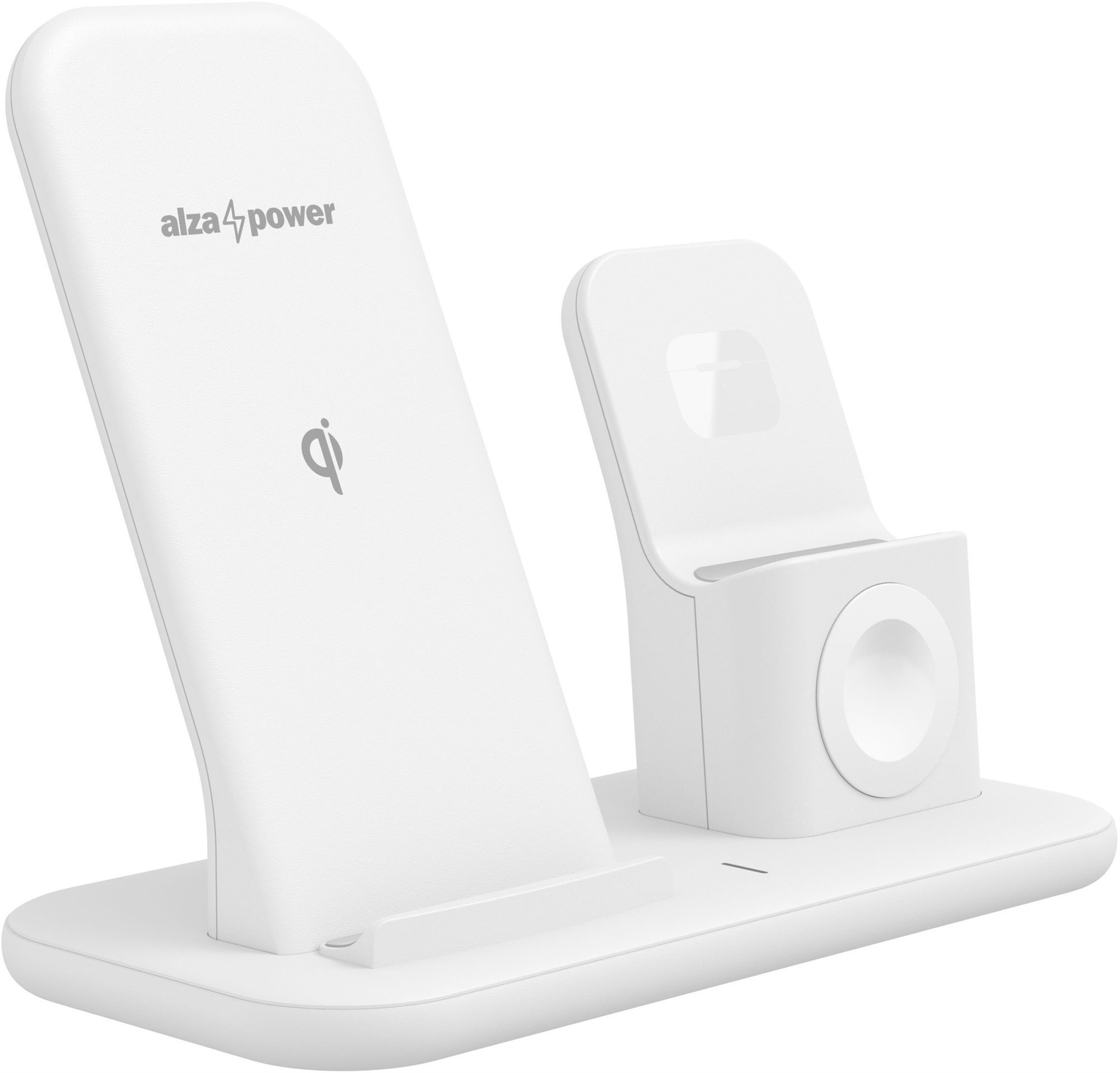 AlzaPower WFA130 PureCharge 3 in 1 Dock biela Bezdrôtová nabíjačka