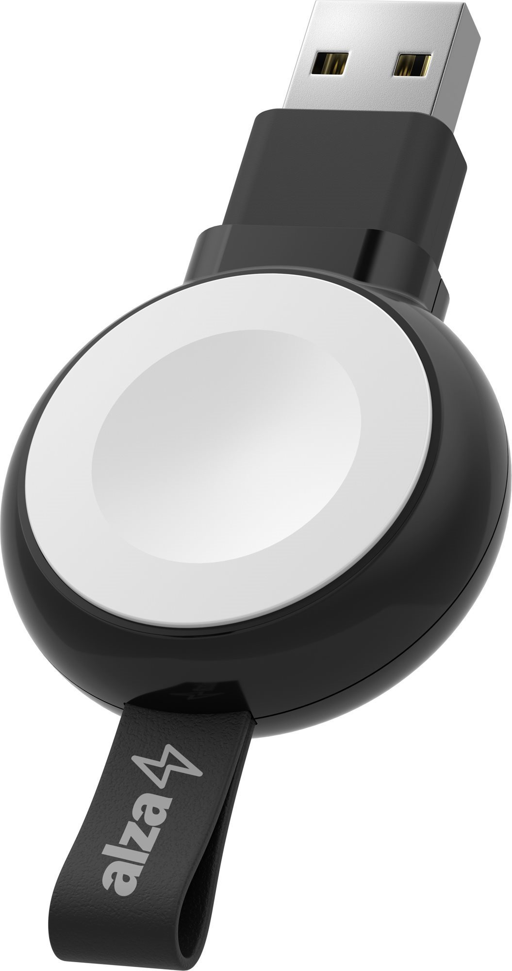 AlzaPower Wireless MFi Watch charger 120 USB-A černá Nabíječka na...