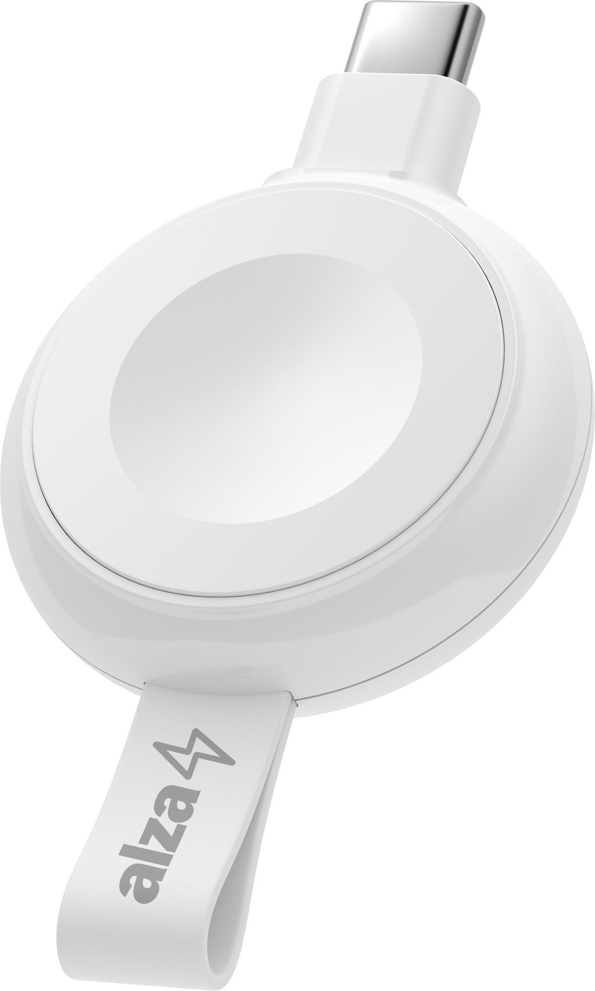 AlzaPower Wireless Watch Charger 120 USB-C, White Wireless Charger