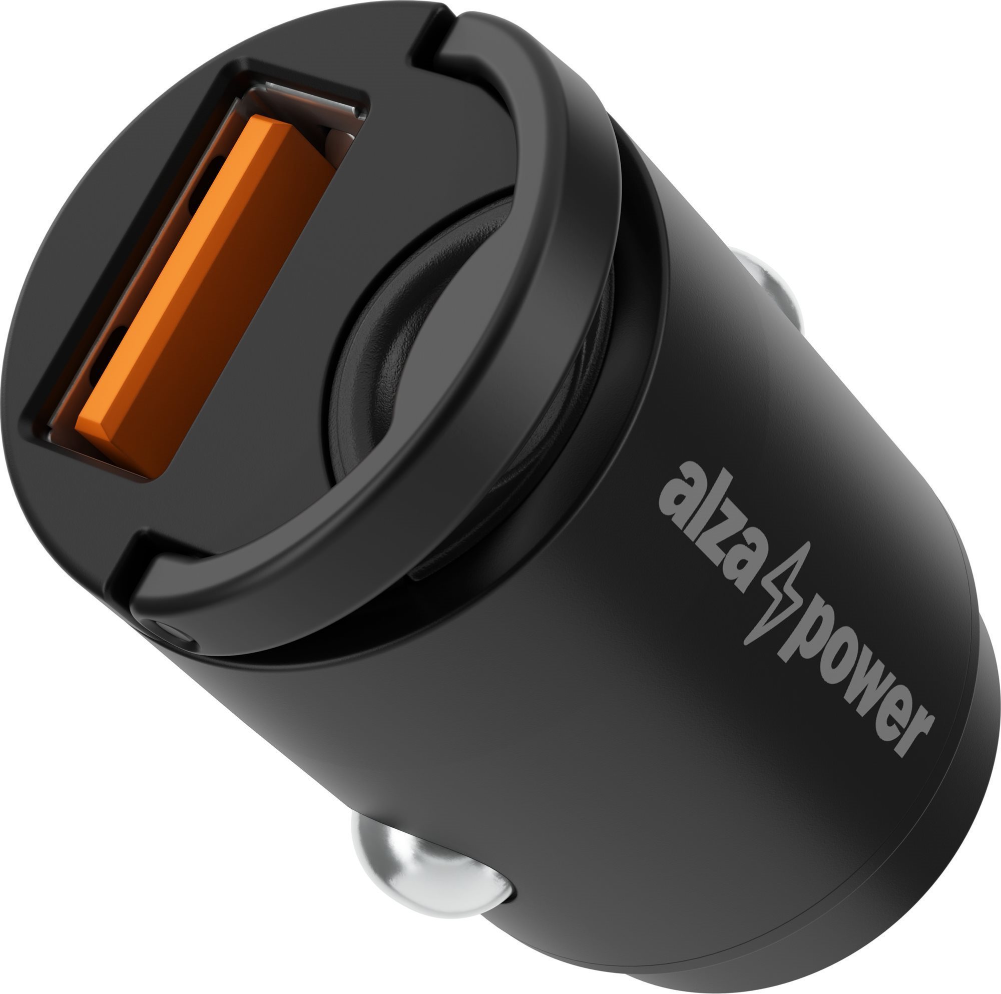 AlzaPower Car Charger M110 Fast Charge Mini, Black Car Charger