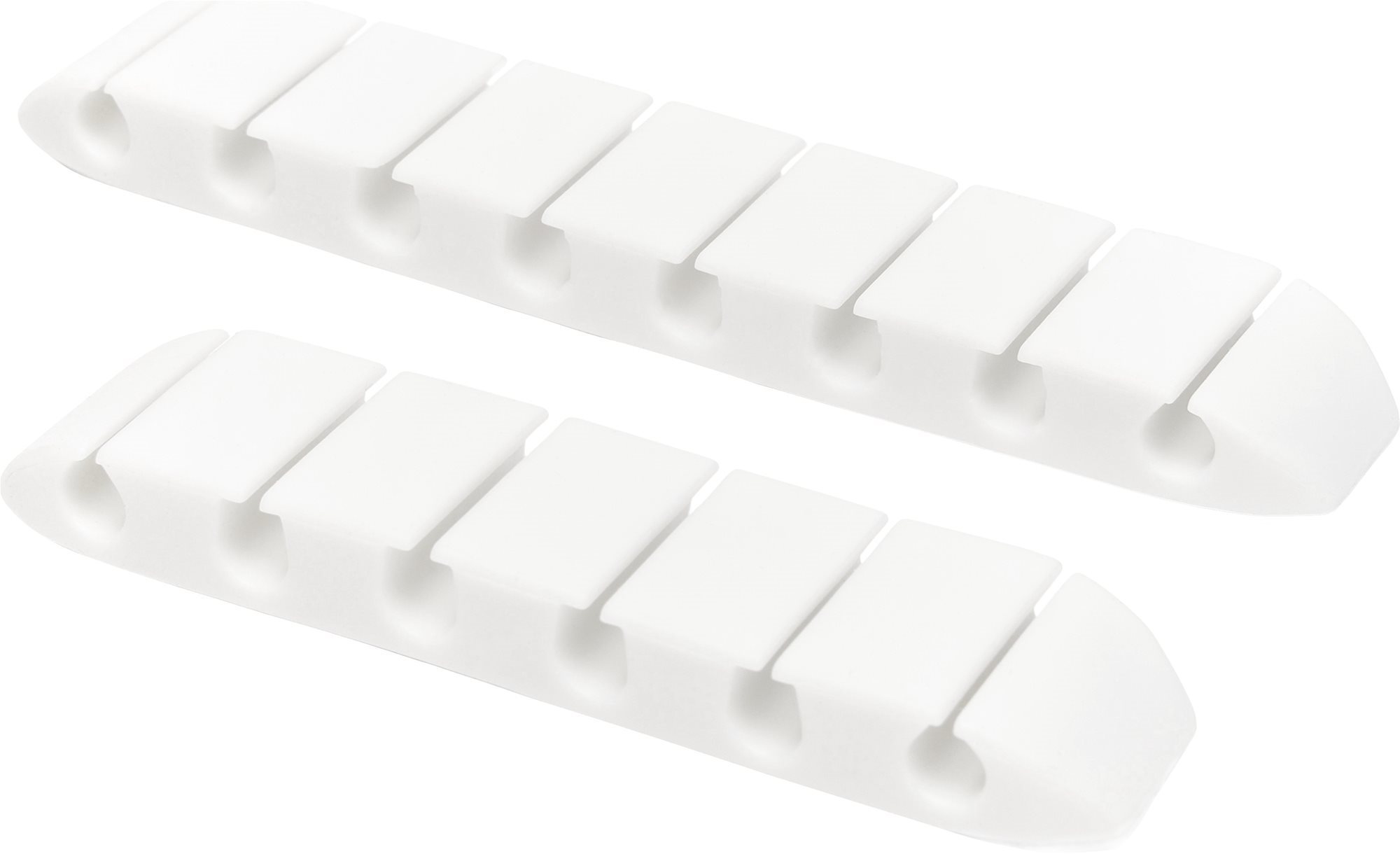 AlzaPower Long Cable Clips 2 pcs biely Organizér káblov