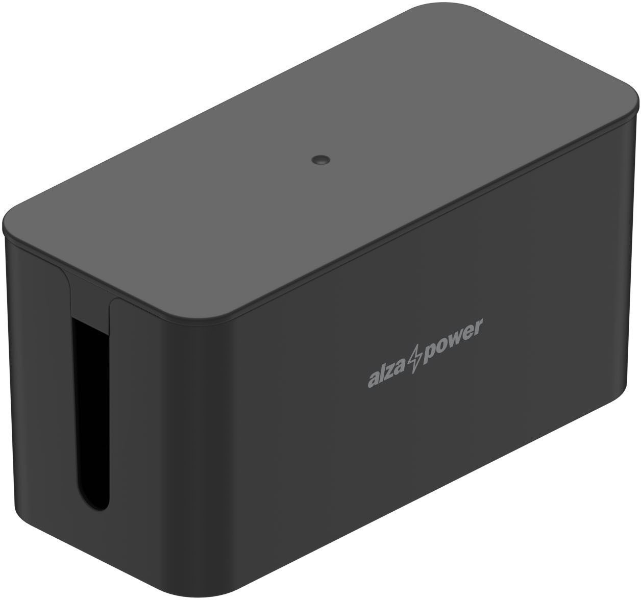 AlzaPower Cable Box Basic, Small, Black Cable Organiser