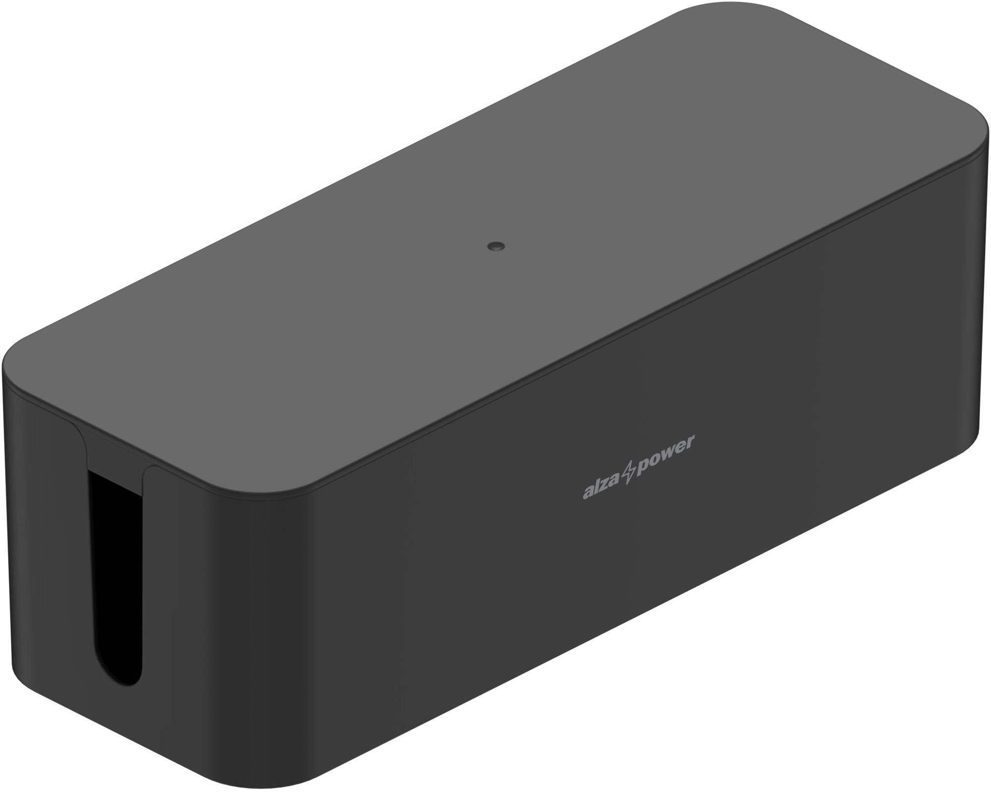 AlzaPower Cable Box Basic Large schwarz Kabel-Organizer