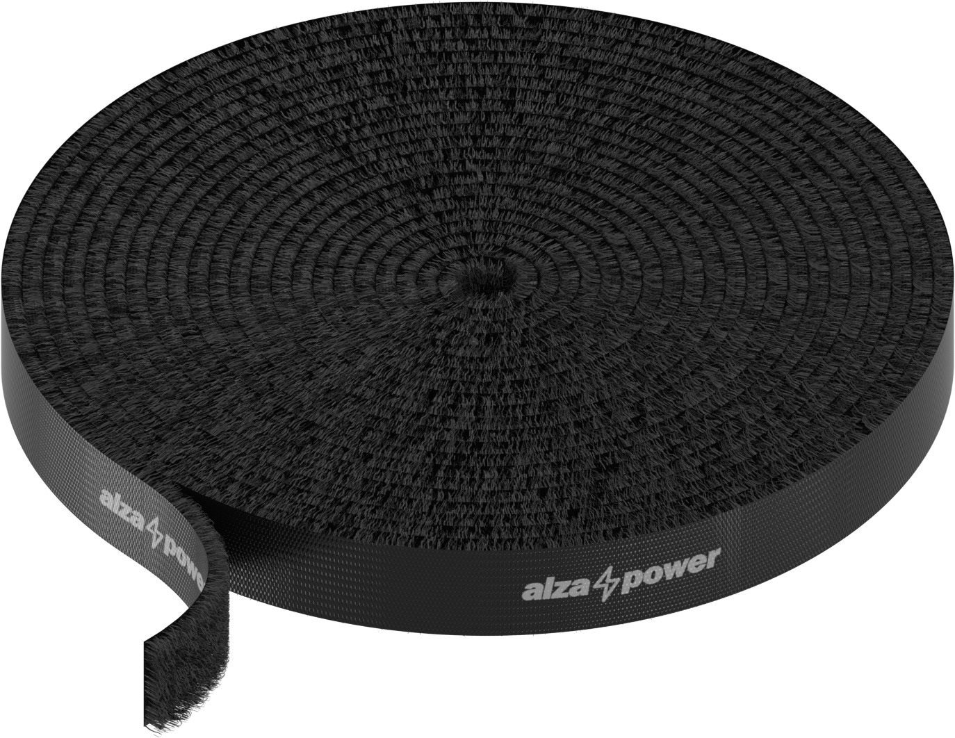 AlzaPower VelcroStrap + Roll 5m Black Cable Organiser