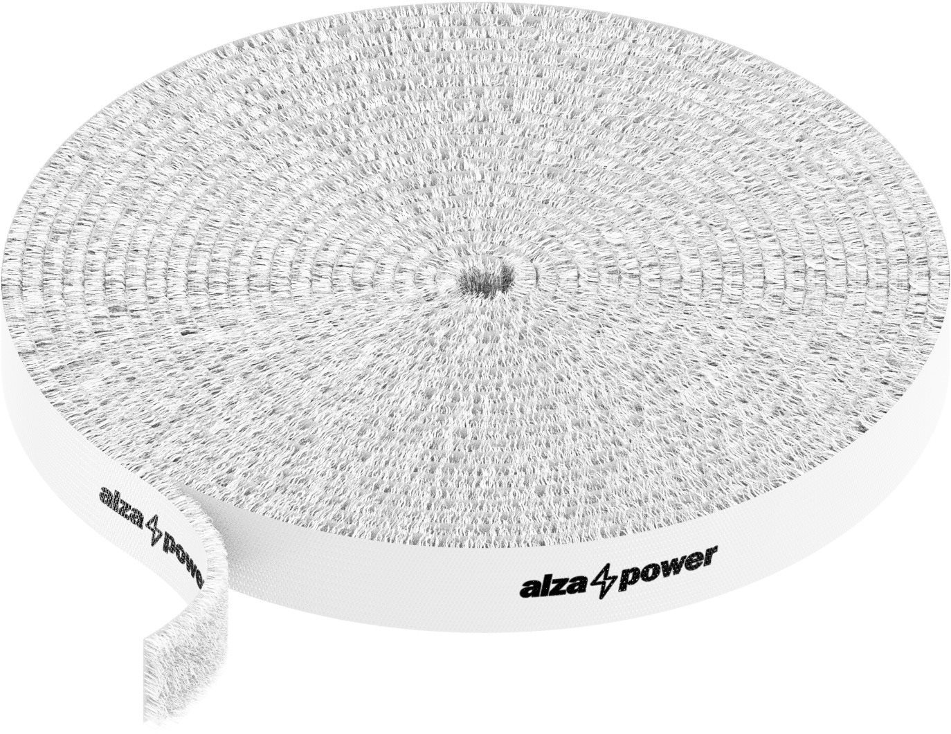 AlzaPower VelcroStrap + Roll 5m white Cable Organiser