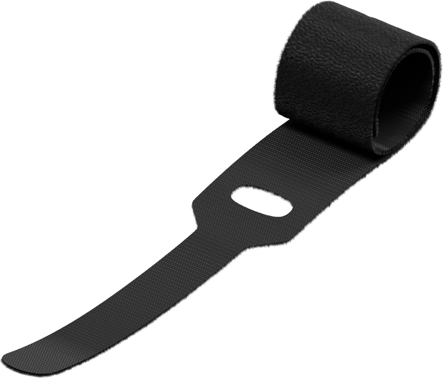 AlzaPower VelcroStrap+, 10pcs, Black Cable Organiser