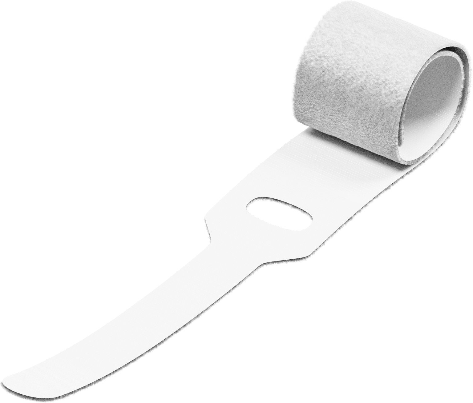 AlzaPower VelcroStrap+, 10pcs, White Cable Organiser