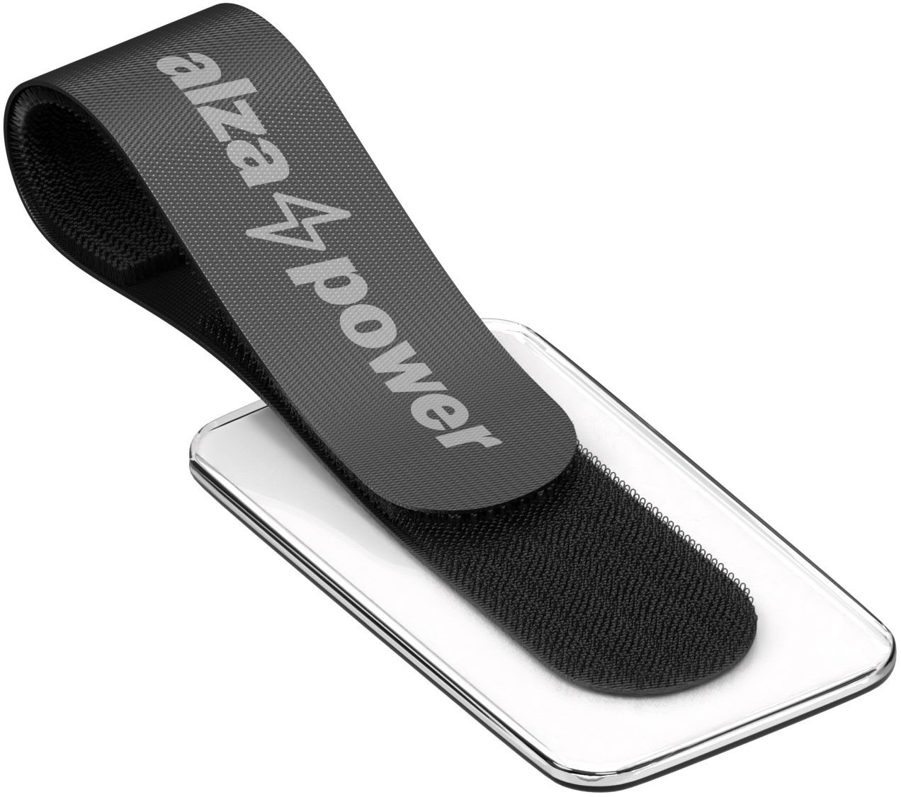 AlzaPower VelcroStrap+ with Tag, 10pcs, Black Cable Organiser