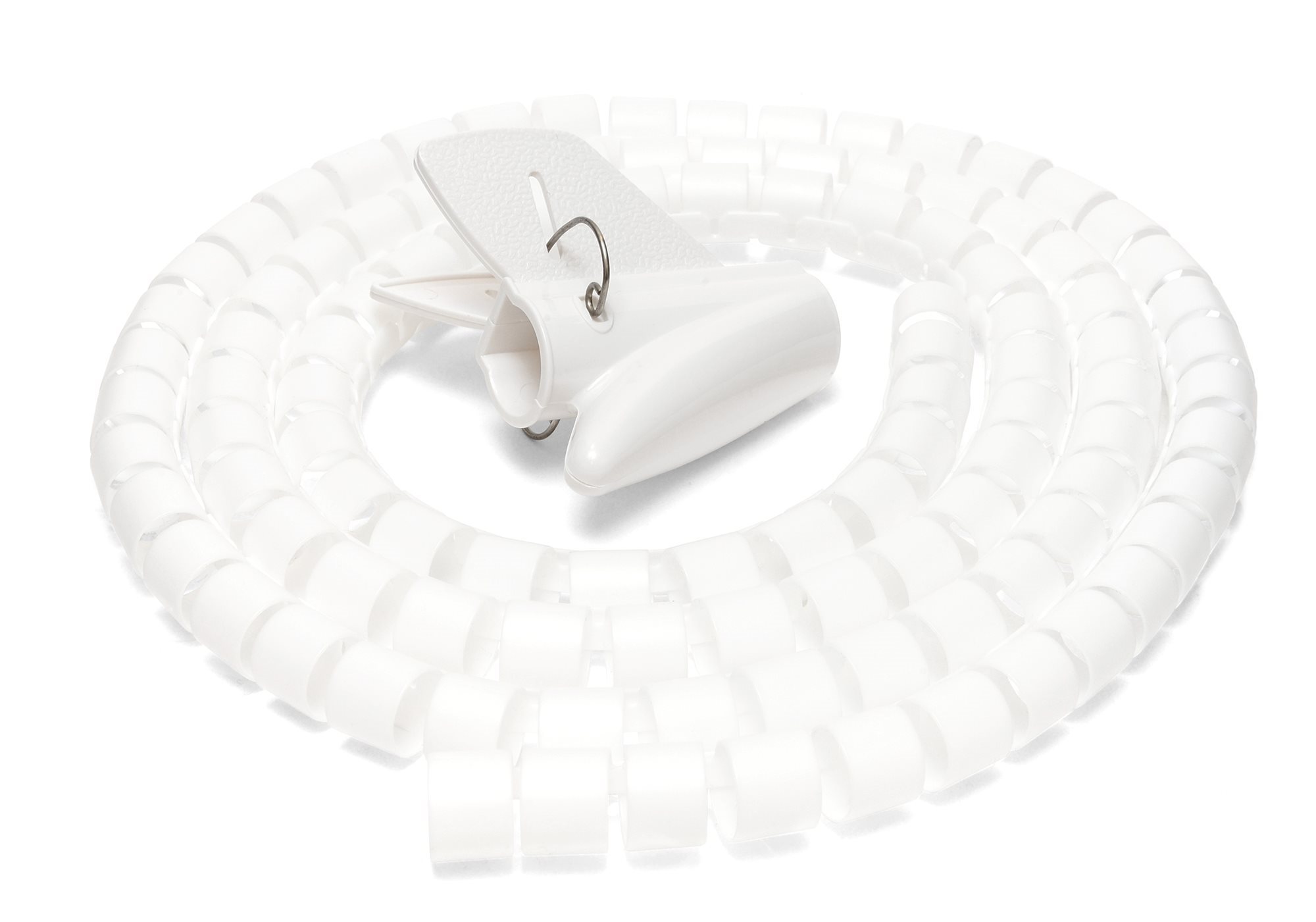 AlzaPower Cable Tube 2,5m biely Organizér káblov