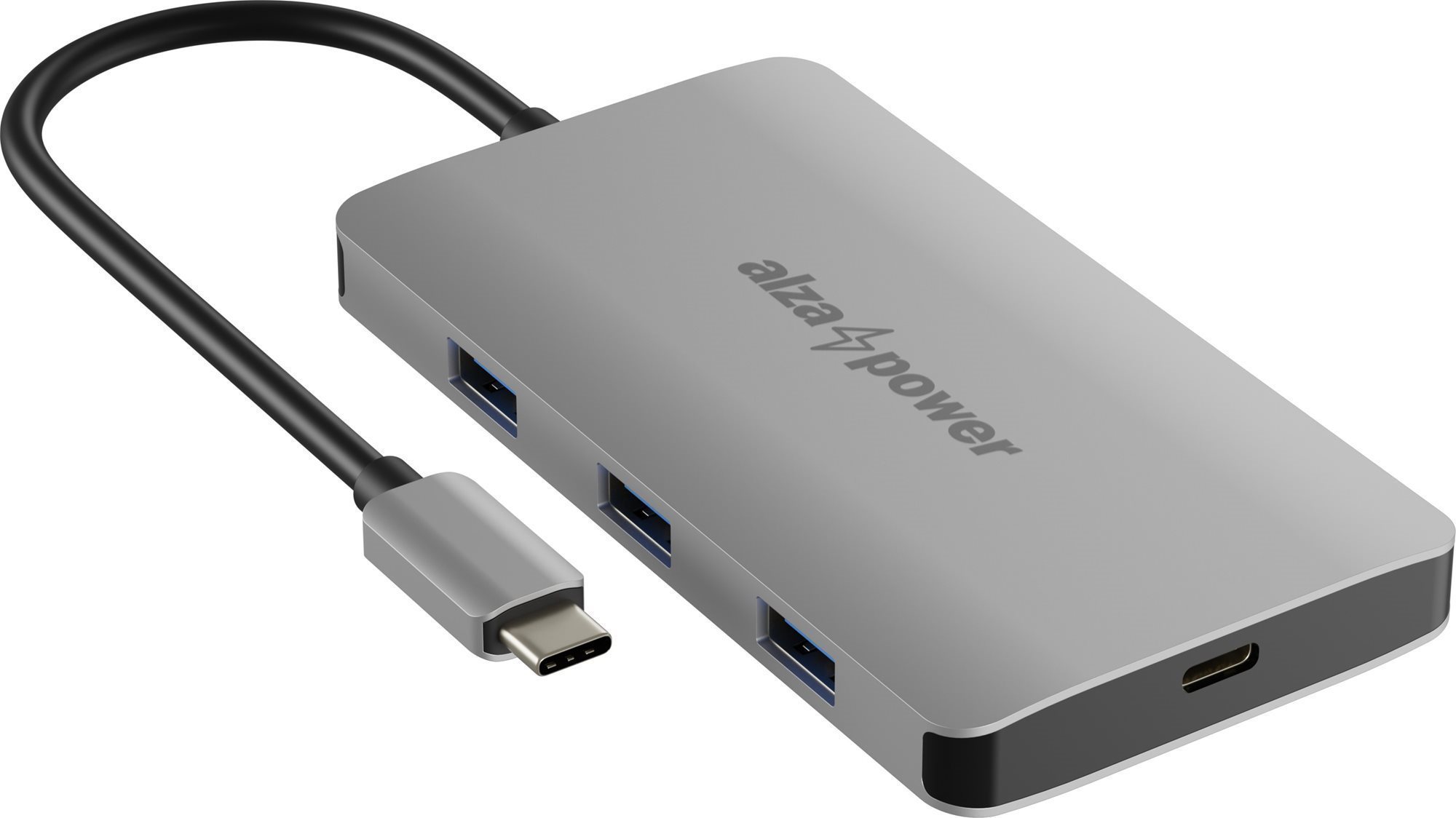 AlzaPower Metal USB-C Dock Station 8v1 Dual Screen C8 Space Gray...